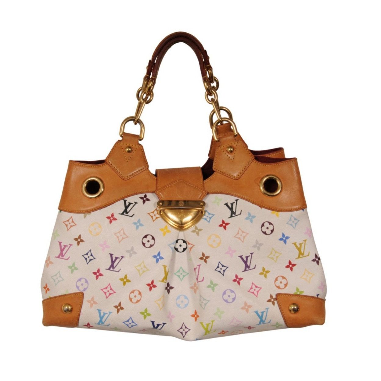 Louis Vuitton Ursula Shoulder Bag White Multicolor Takashi Murakami Size ONE SIZE - 1 Thumbnail