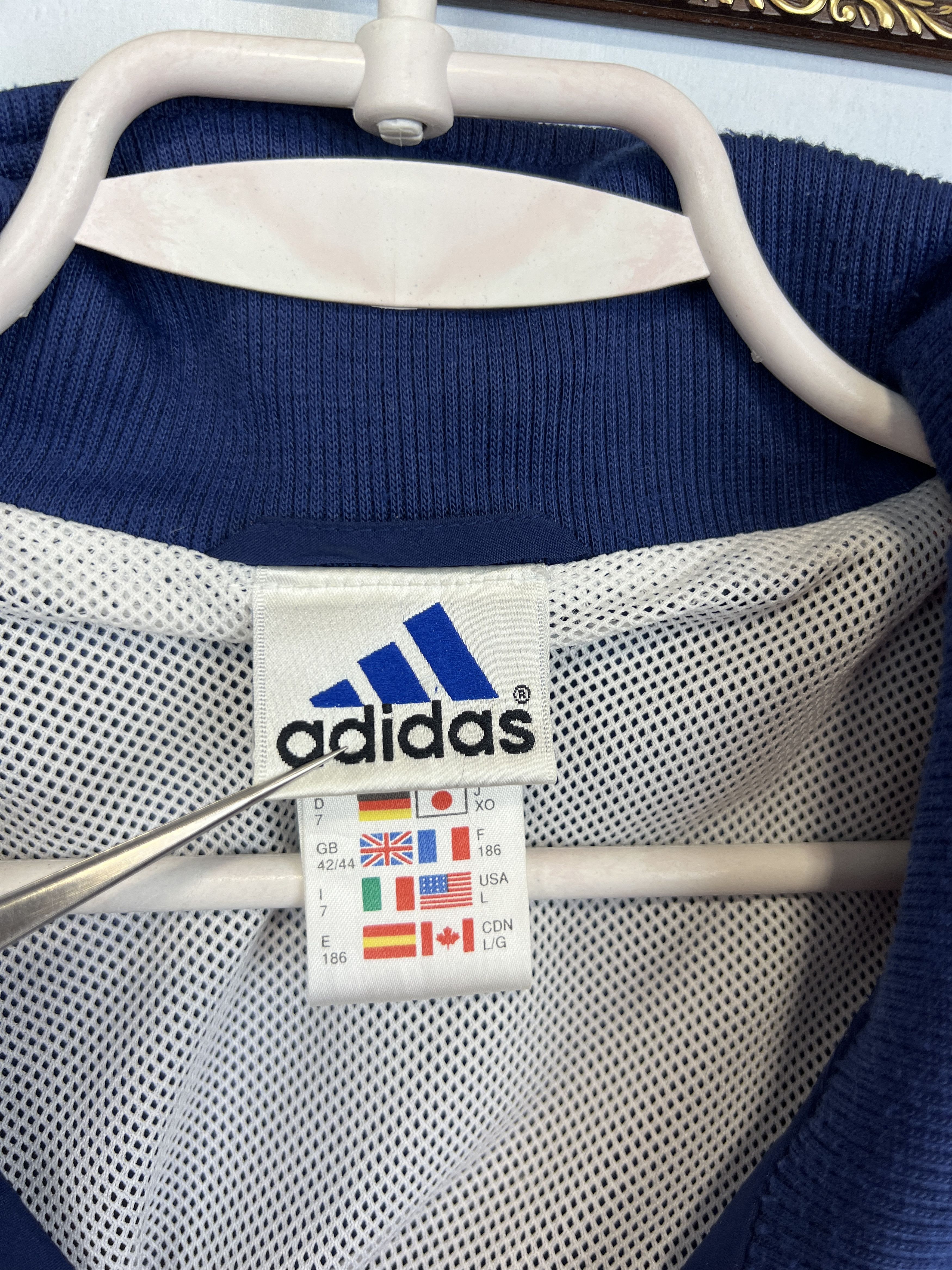 Adidas Vintage Adidas Slovakia Olympics Jacket Track Top Rare Zip Size US L / EU 52-54 / 3 - 6 Thumbnail