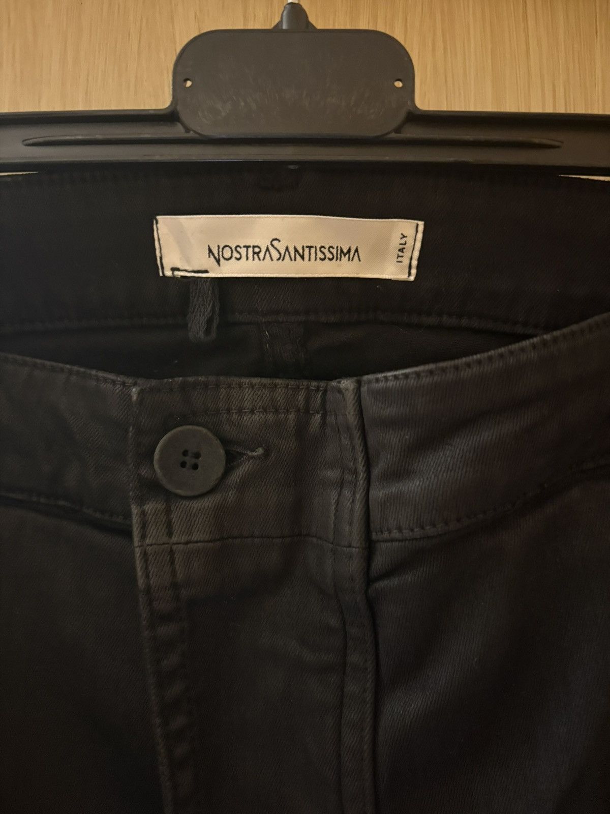 Nostra Santissima NOSTRASANTISSIMA Coated Cargo Trousers 48 Size US 32 / EU 48 - 6 Thumbnail