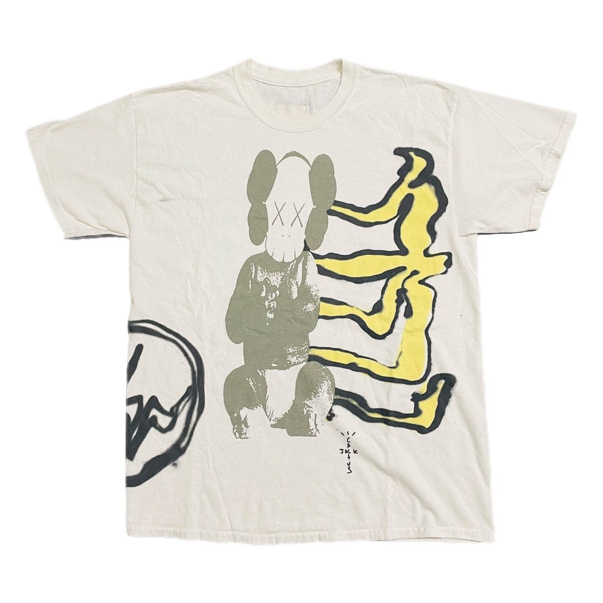 travis scott fragment kaws t shirt