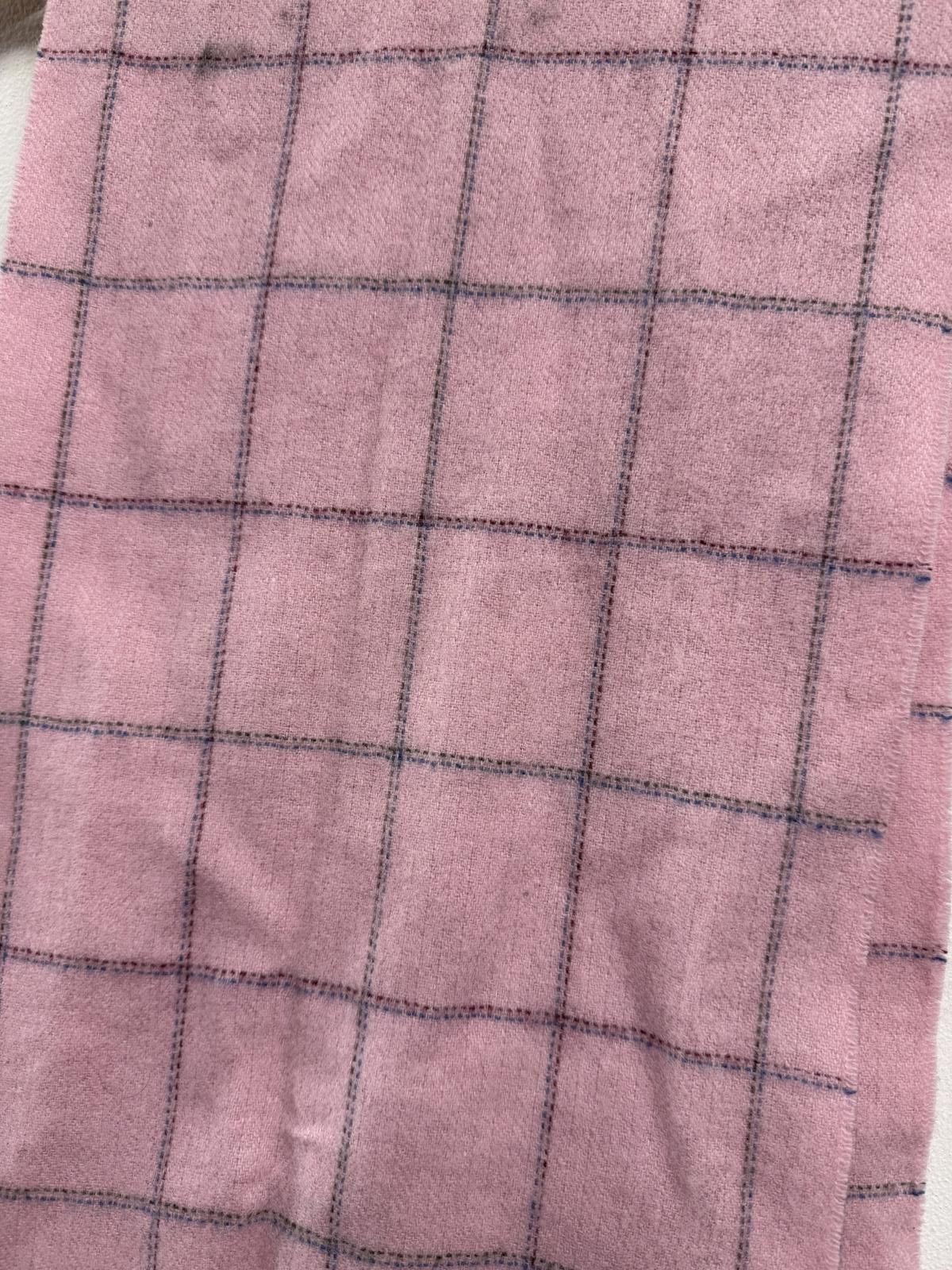 Barbour Barbour Pink Check Lambswool Scarf Size ONE SIZE - 3 Thumbnail