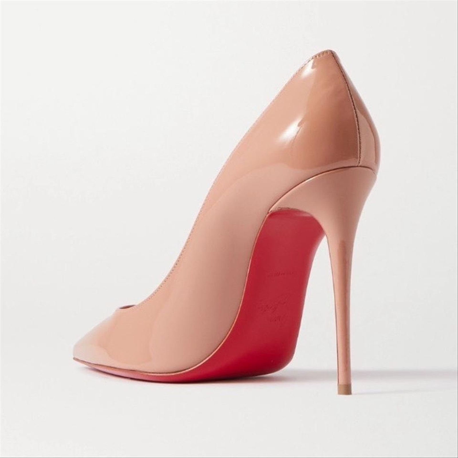 Christian Louboutin Kate 100 patent leather pump heels Size US 11.5 / IT 41.5 - 3 Thumbnail