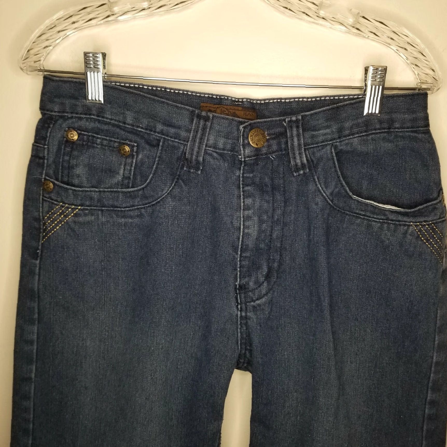 Vintage Jean Station Shorts Size 18 Womens Blue Chino Size 40" / US 18 - 2 Thumbnail