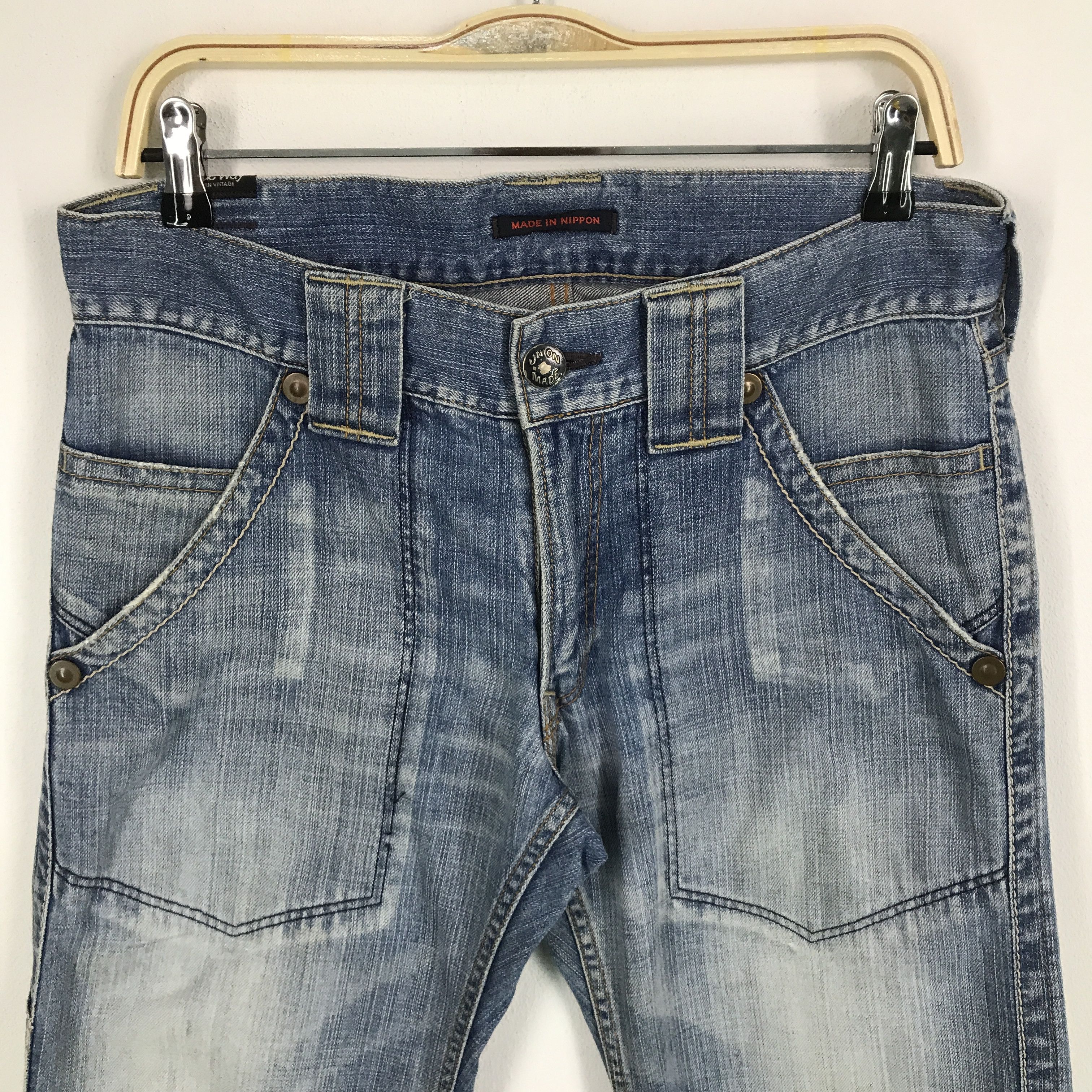 Japanese Brand × Vintage Baggy Denim blue way Japan jeans pants Size US 32 / EU 48 - 3 Thumbnail
