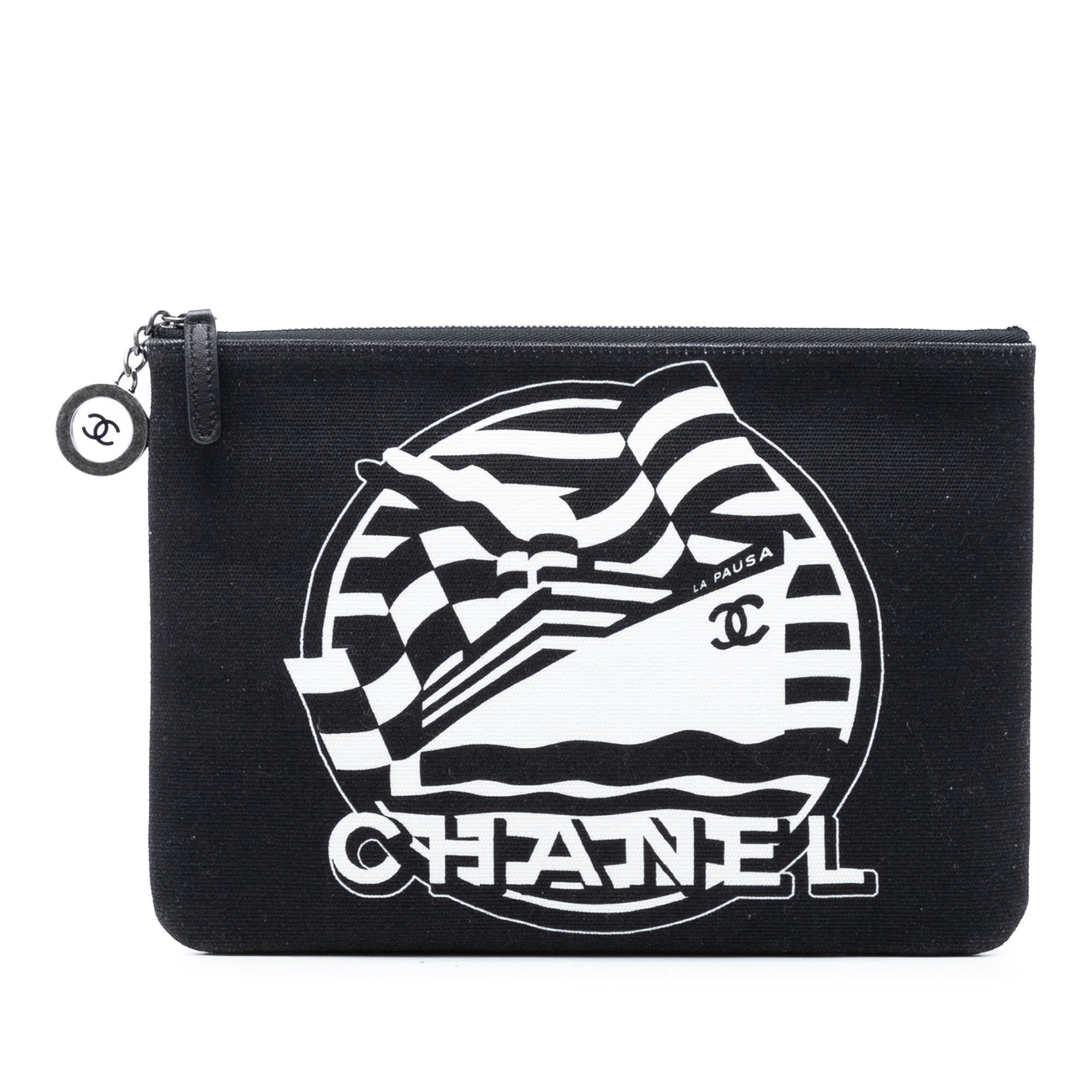 Chanel Medium Canvas La Pausa Zip O Case Clutch Size ONE SIZE - 1 Thumbnail