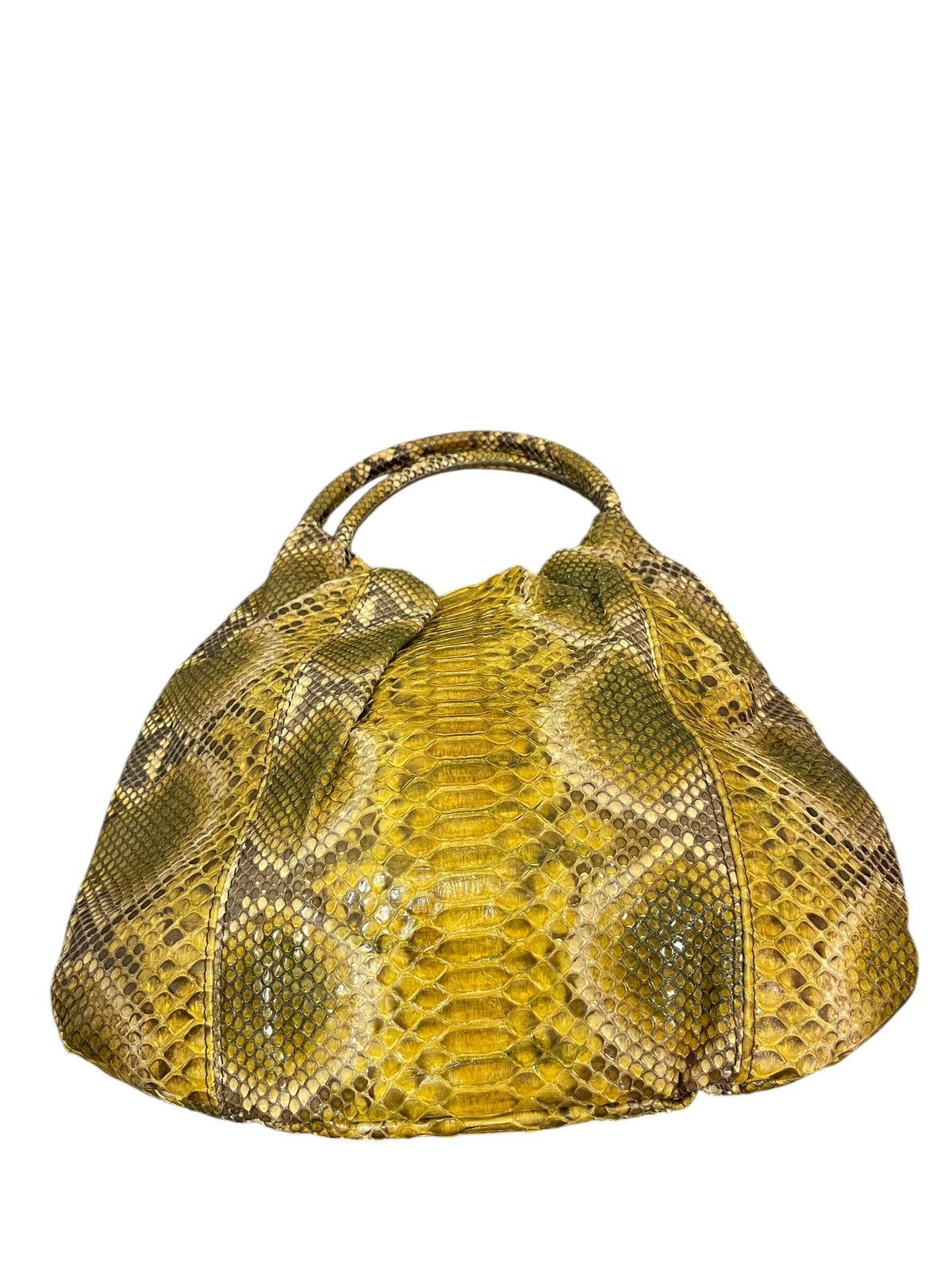 Genuine Leather Full Leather Python Elena Girardi Handmade Hobo Bag 2🟩2 Size ONE SIZE - 4 Thumbnail