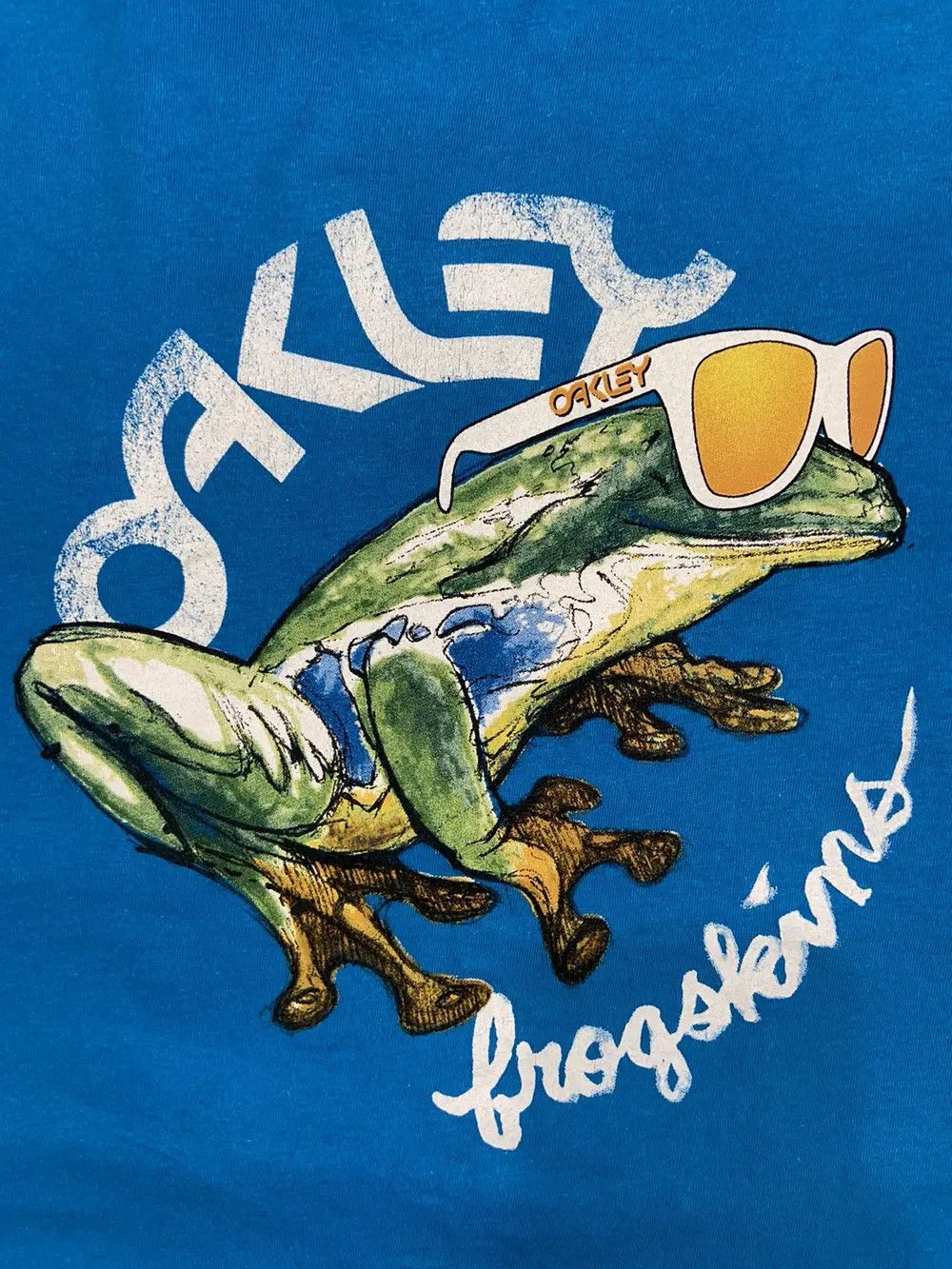 Oakley VINTAGE OAKLEY FROGSKINS GORPCORE STREETWEAR T SHIRT Y2K SKA Size US XL / EU 56 / 4 - 3 Thumbnail