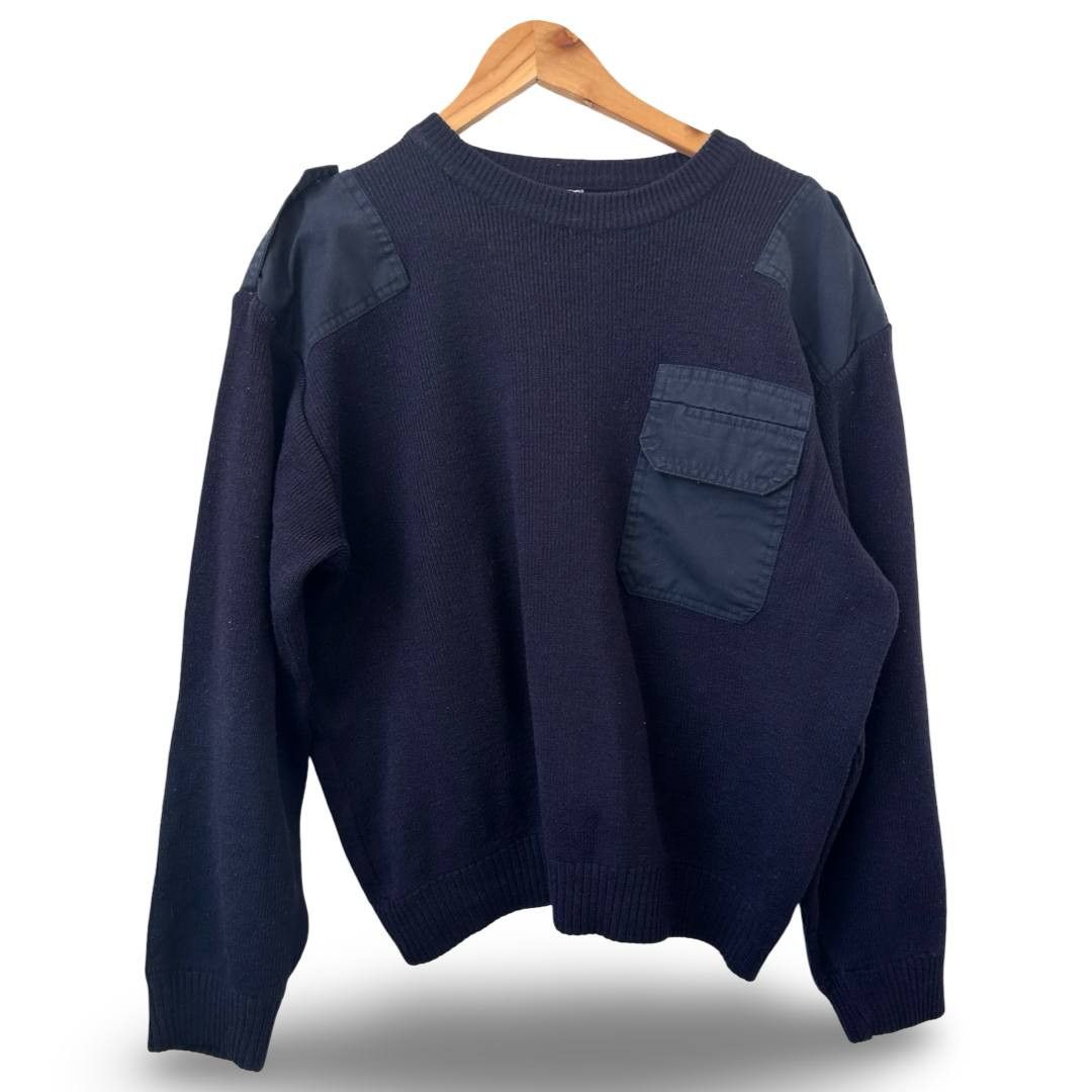 Vintage Army wool sweater #878 Size US L / EU 52-54 / 3 - 1 Thumbnail