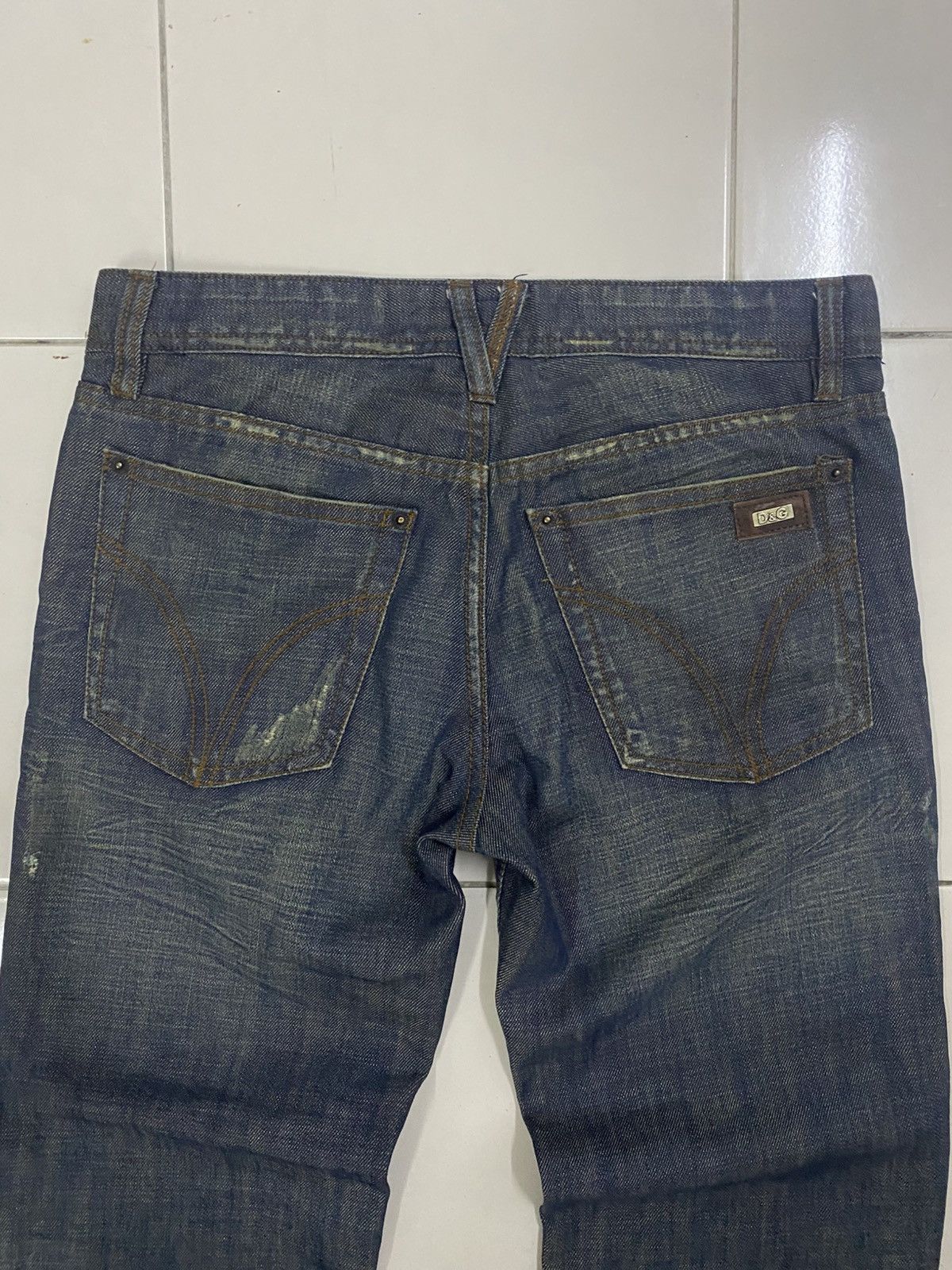 Dolce & Gabbana D&G Dolce & Gabbana Archive "POWER" Distressed Denim Jeans Size US 32 / EU 48 - 17 Thumbnail