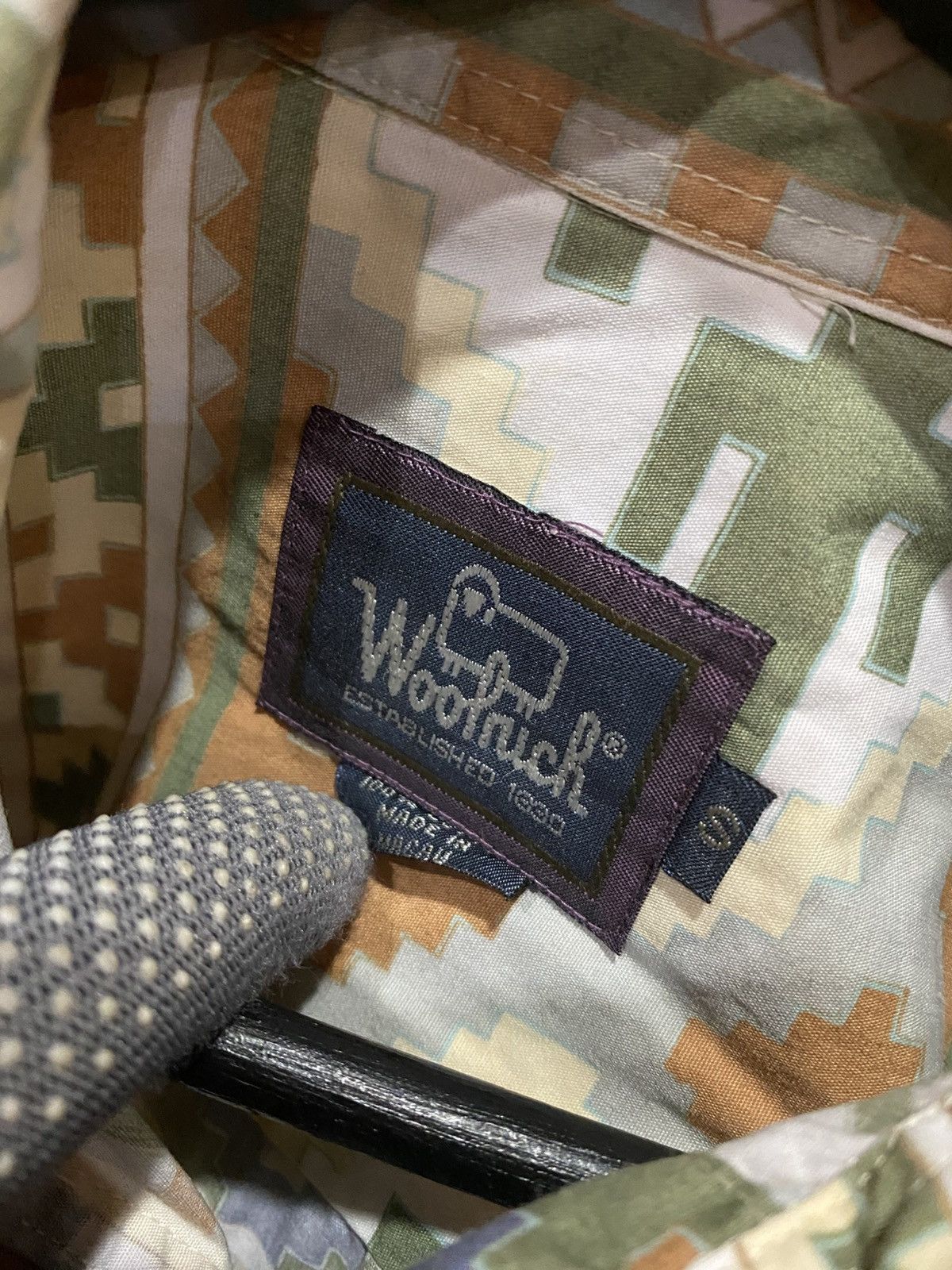 Woolrich Woolen Mills Vintage Woolrich Aztec Print Short Sleeve Shirt – Made Japan Size US S / EU 44-46 / 1 - 6 Thumbnail