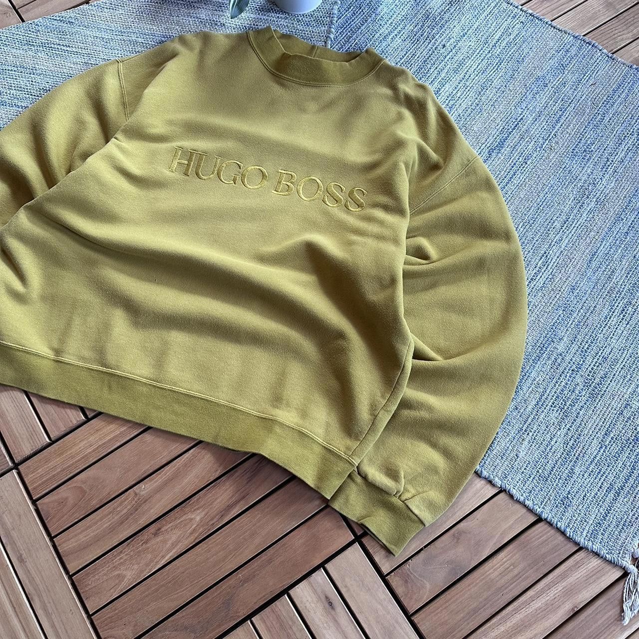 Hugo Boss Vintage 90s Hugo Boss Big Logo Retro Boxy Sweatshirt Size US XL / EU 56 / 4 - 2 Thumbnail