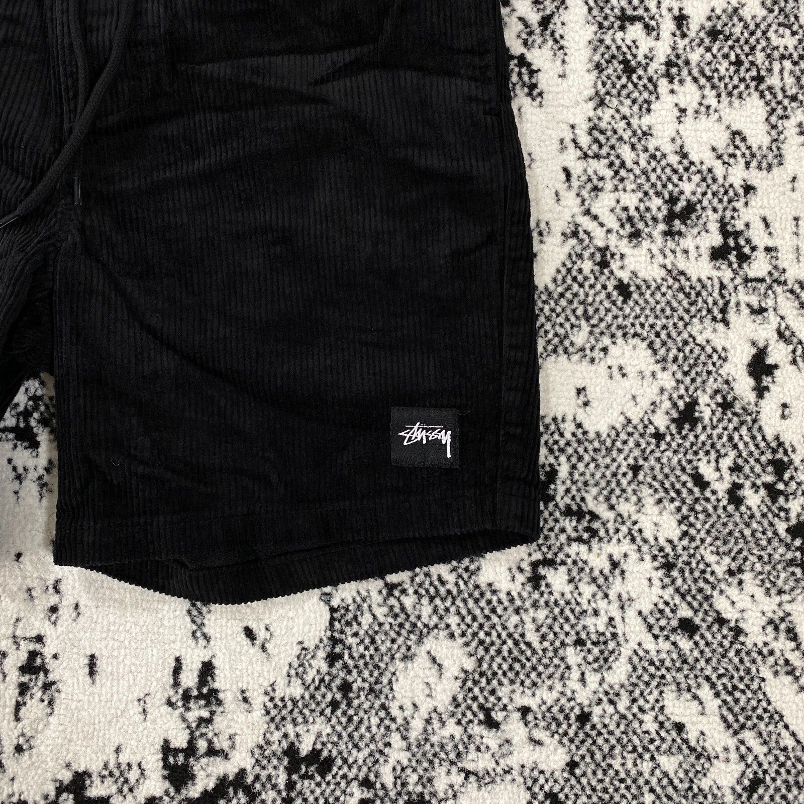 Stussy STUSSY BOX LOGO CORDUROY SHORTS IN BLACK - 32 Size US 32 / EU 48 - 2 Thumbnail