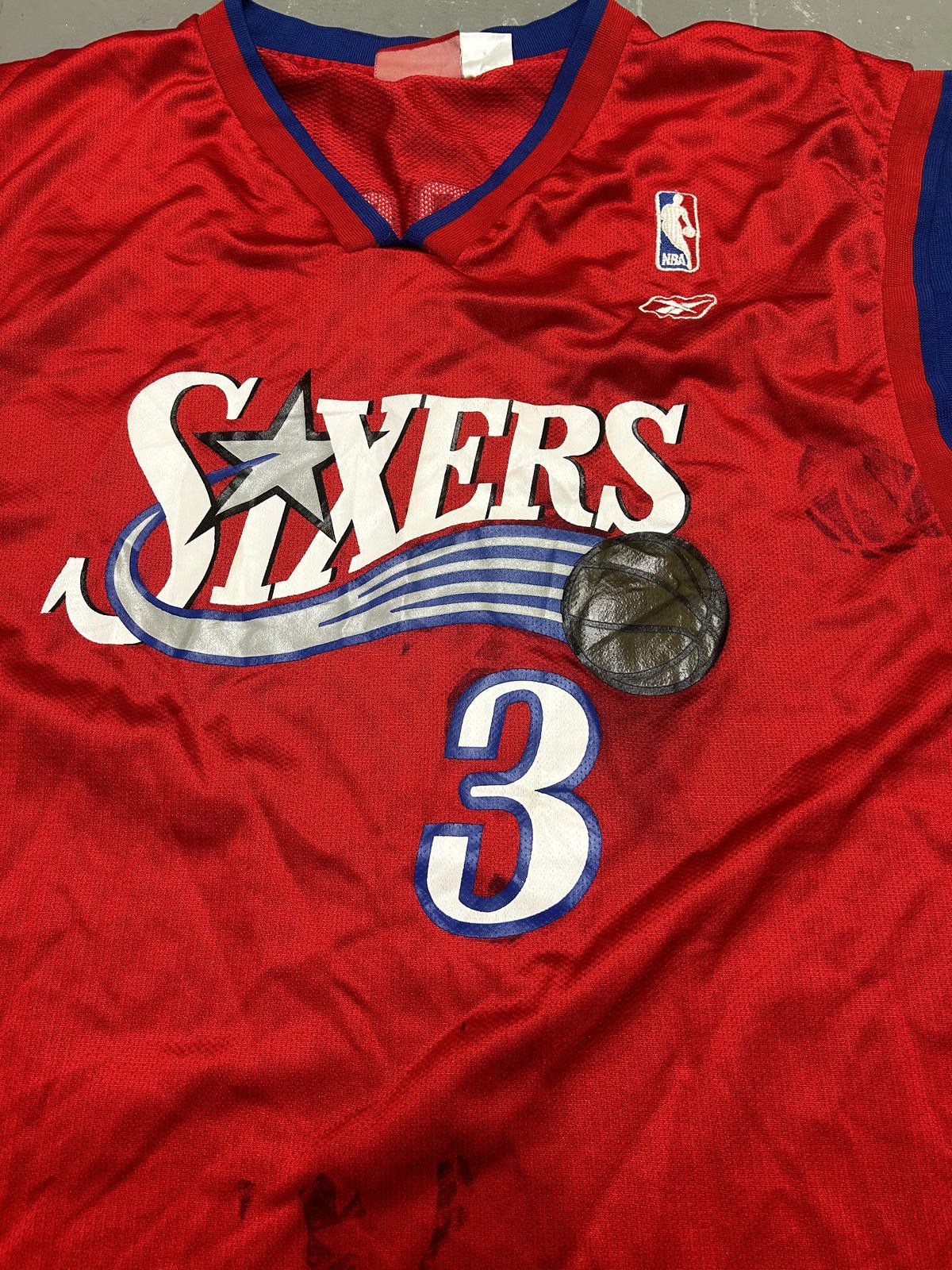 Reebok Reebok NBA Sixers Allen Iverson Jersey - Size XL - Vintage Size US XL / EU 56 / 4 - 5 Thumbnail