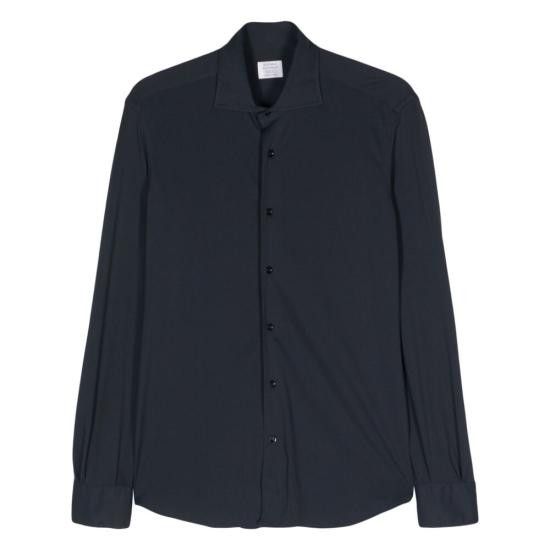 MAZZARELLI Men Long Tops GOLF CAMICIA BLU BLUE