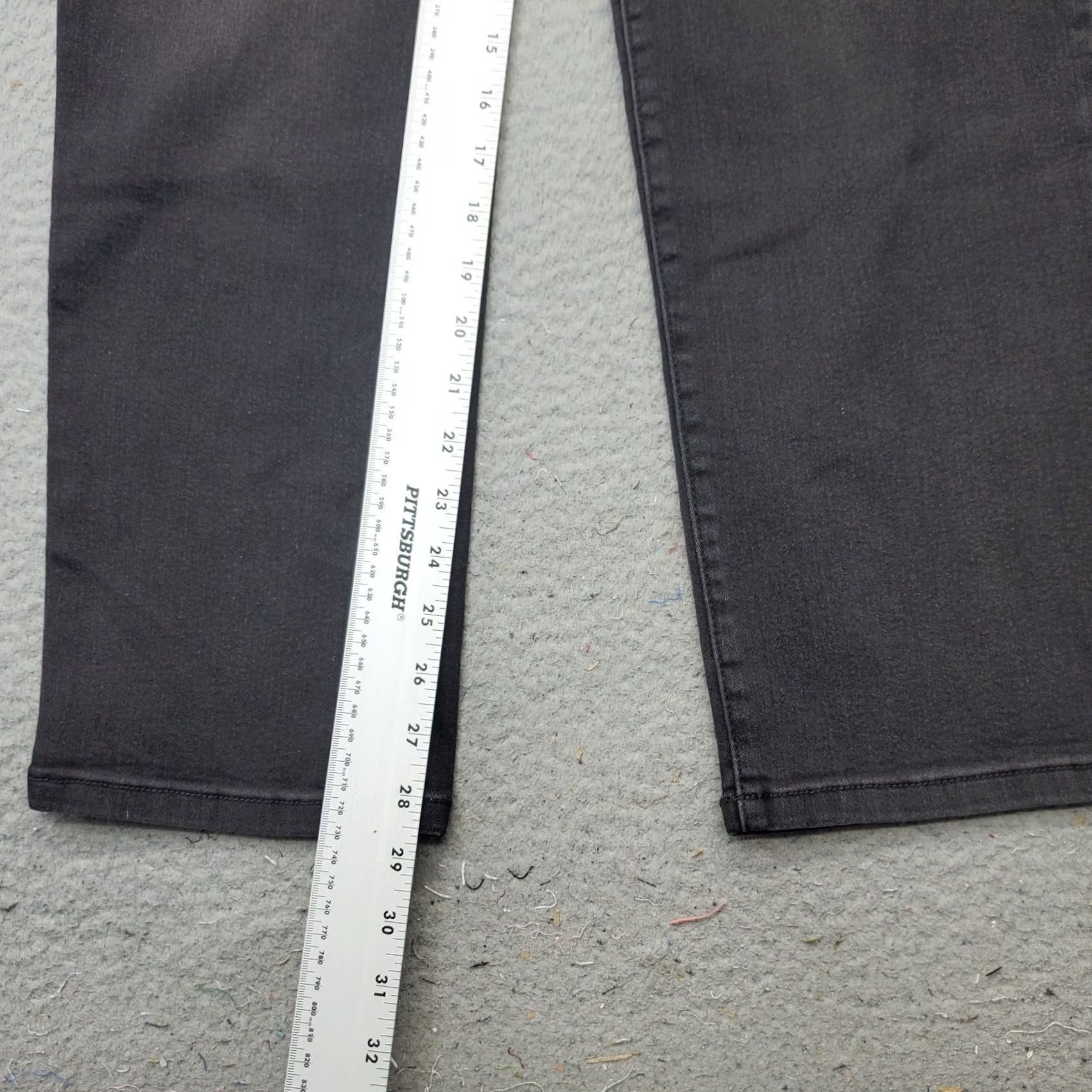 Nine West Nine West Jeans Womens 10 Black Denim Heidi Pull On Straight Leg Size 10 Black Denim Jeans Womens 10 NWT Size 32" / US 10 / IT 46 - 4 Thumbnail