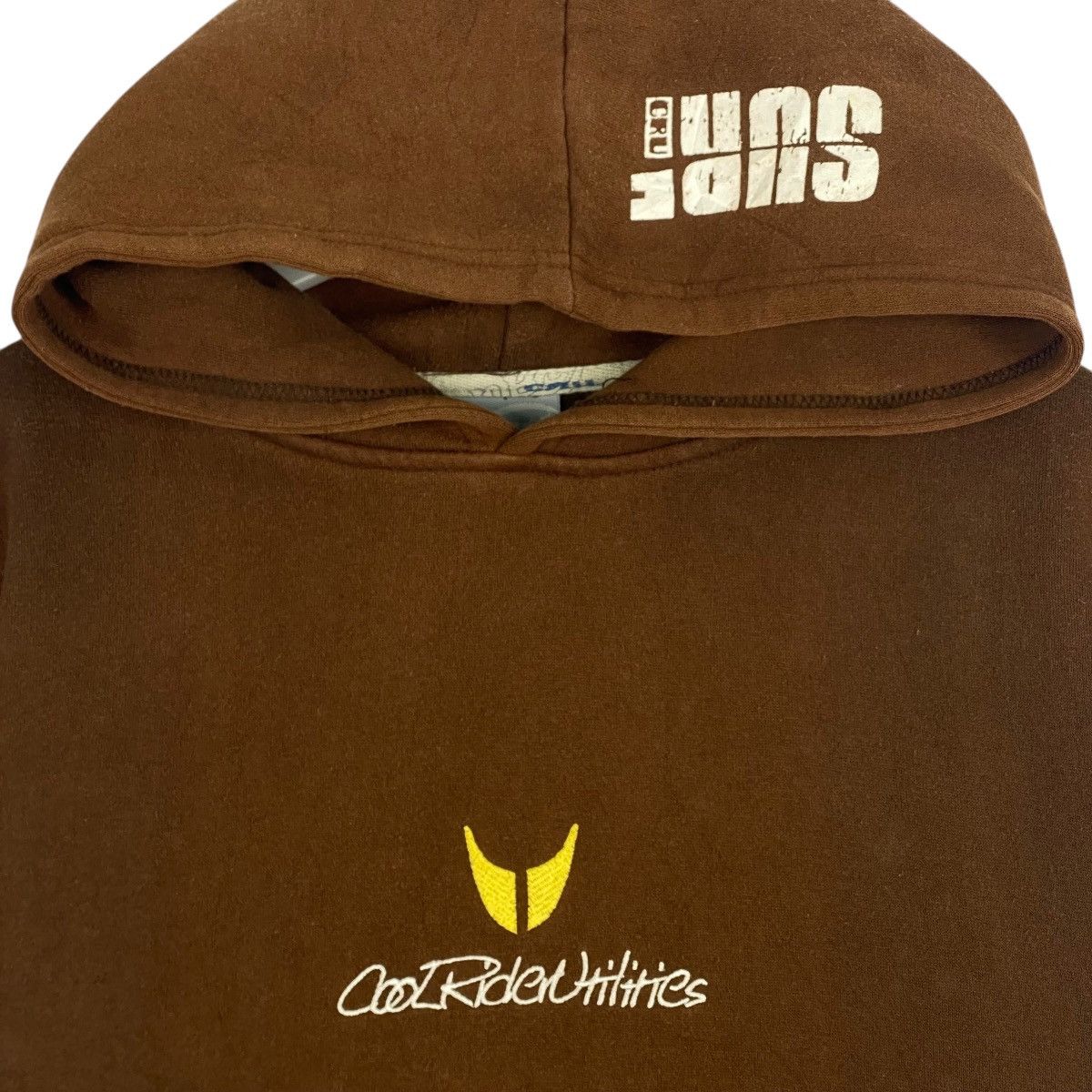 Designer × Vintage Vintage Cru Hoodie Sweater Embroidery Brown Size US M / EU 48-50 / 2 - 5 Thumbnail