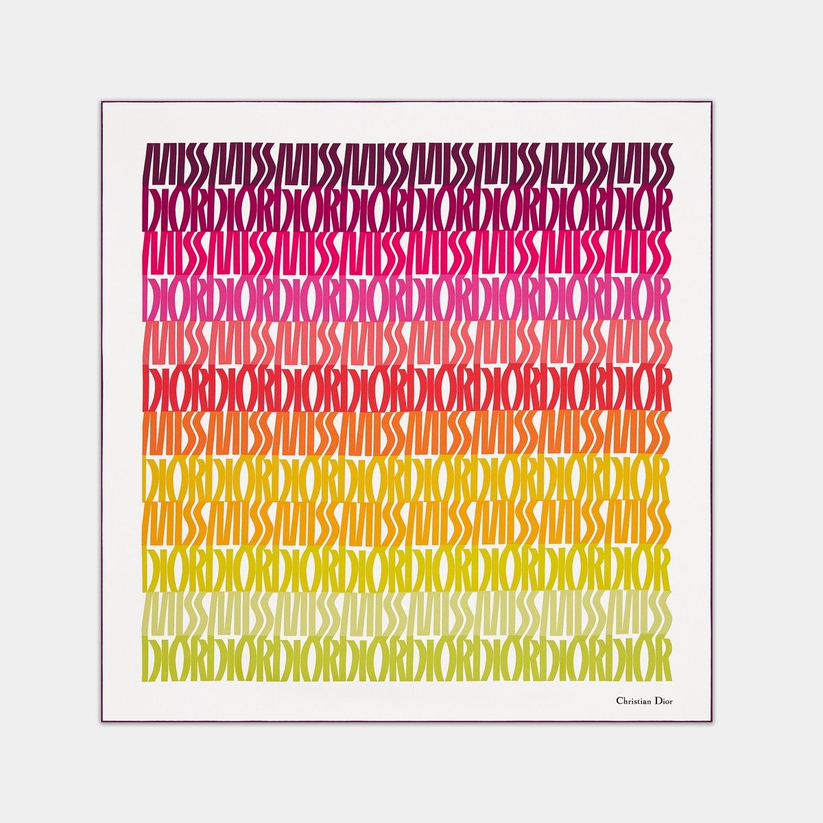 Dior o1bcso1str0226 Size:OS/90 Square Scarf in Multicolor Size ONE SIZE - 1 Thumbnail