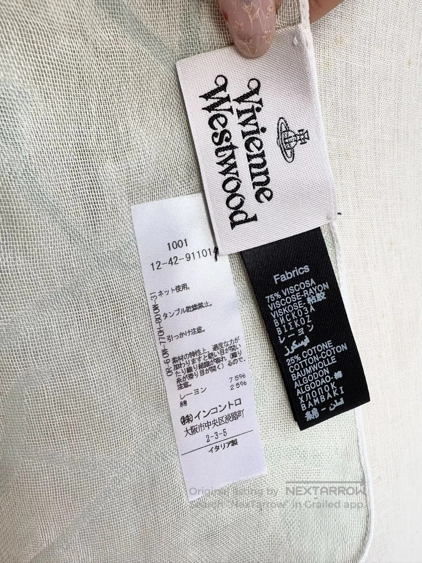 Vivienne Westwood Vivienne Westwood Vintage Mint Saturn Scarf. Size ONE SIZE - 4 Thumbnail