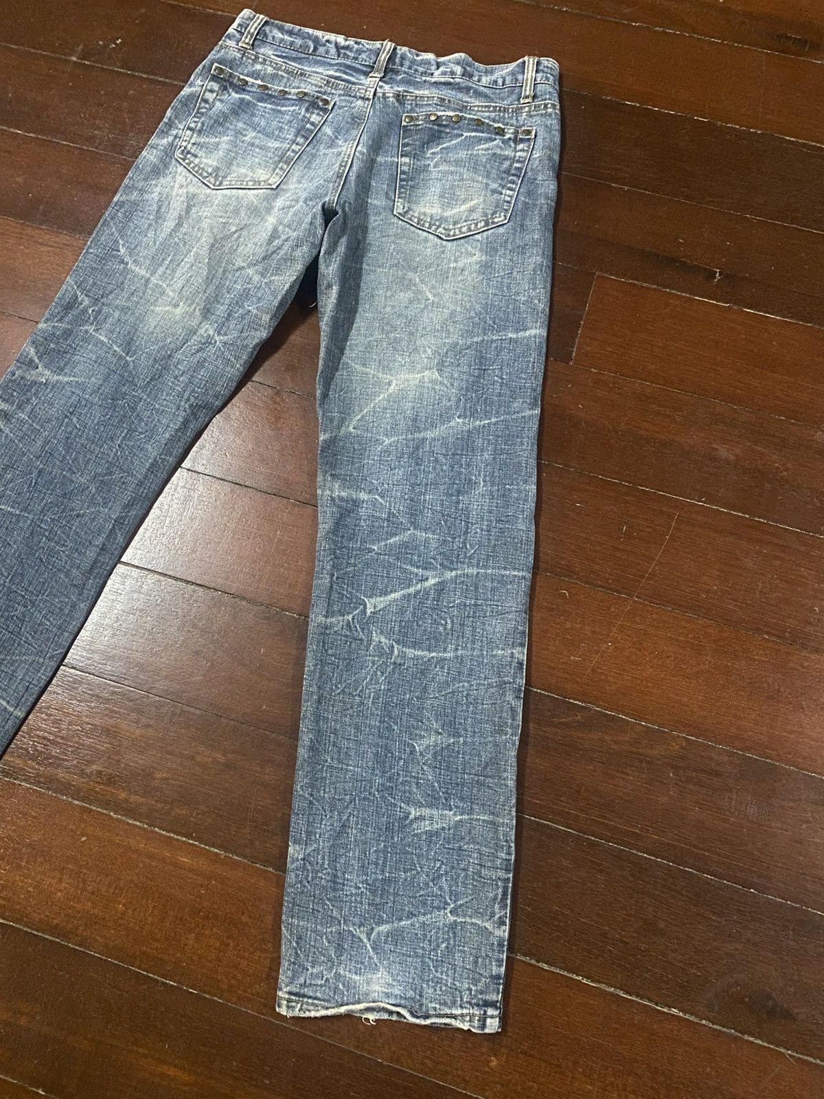 If Six Was Nine Rare design BACK RUSH style studded metal PUNK distressed Size US 34 / EU 50 - 11 Thumbnail