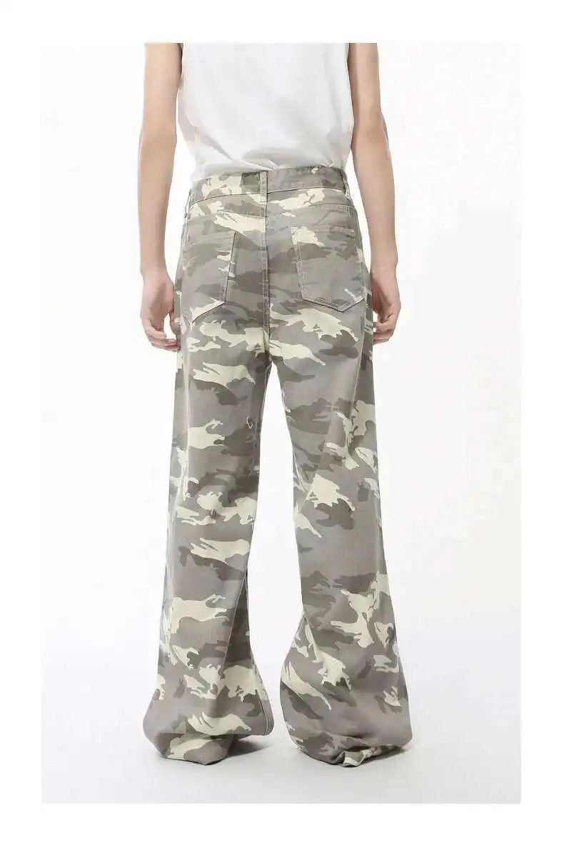 Japanese Brand Baggy Wide Leg Camo Jeans Size US 34 / EU 50 - 3 Thumbnail
