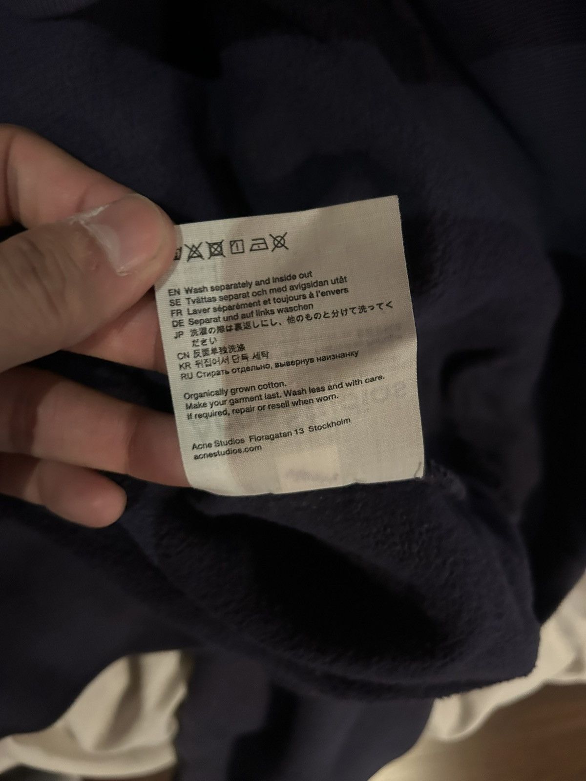 Acne Studios Acne Studios Crewneck Navy Blue XS Size US XS / EU 42 / 0 - 5 Thumbnail