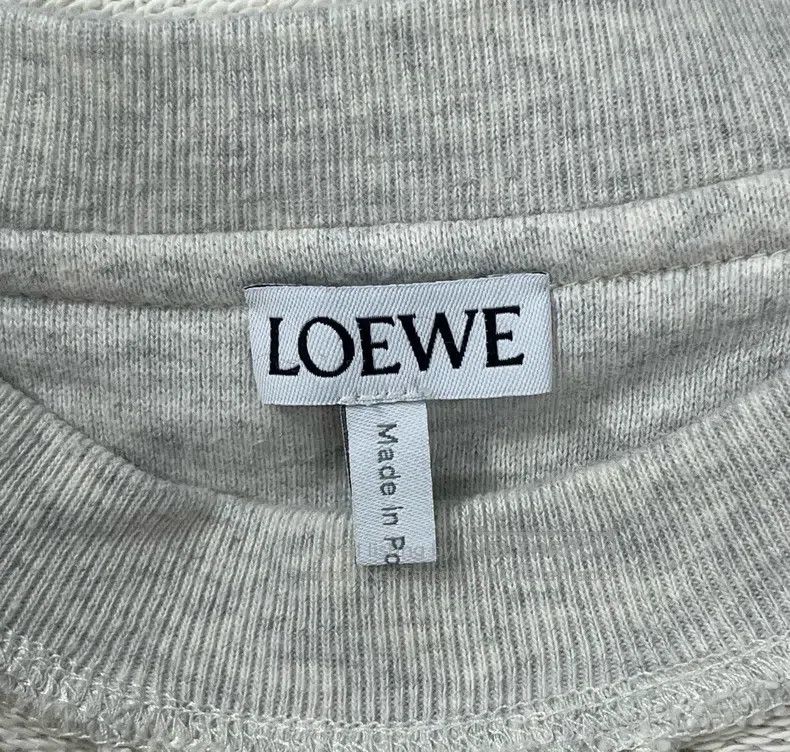 Loewe Loewe Gray Embroidered Logo Round Neck Sweatshirt Size US M / EU 48-50 / 2 - 3 Thumbnail