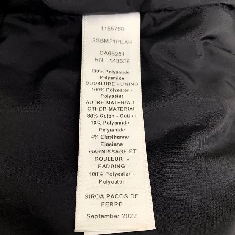 Dior Dior Size 13 Black logo embossed full print stand-up collar Size US XXS / EU 40 - 6 Thumbnail