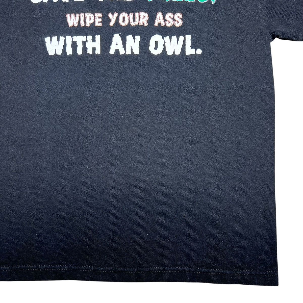 Vintage 2000s Save The Trees Wipe Your Ass With An Owl Nature Tee Size US M / EU 48-50 / 2 - 8 Thumbnail
