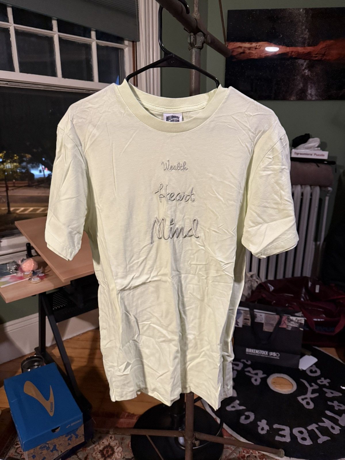 Billionaire Boys Club BBC Green Wealth Heart Mind Tee Size US M / EU 48-50 / 2 - 1 Thumbnail