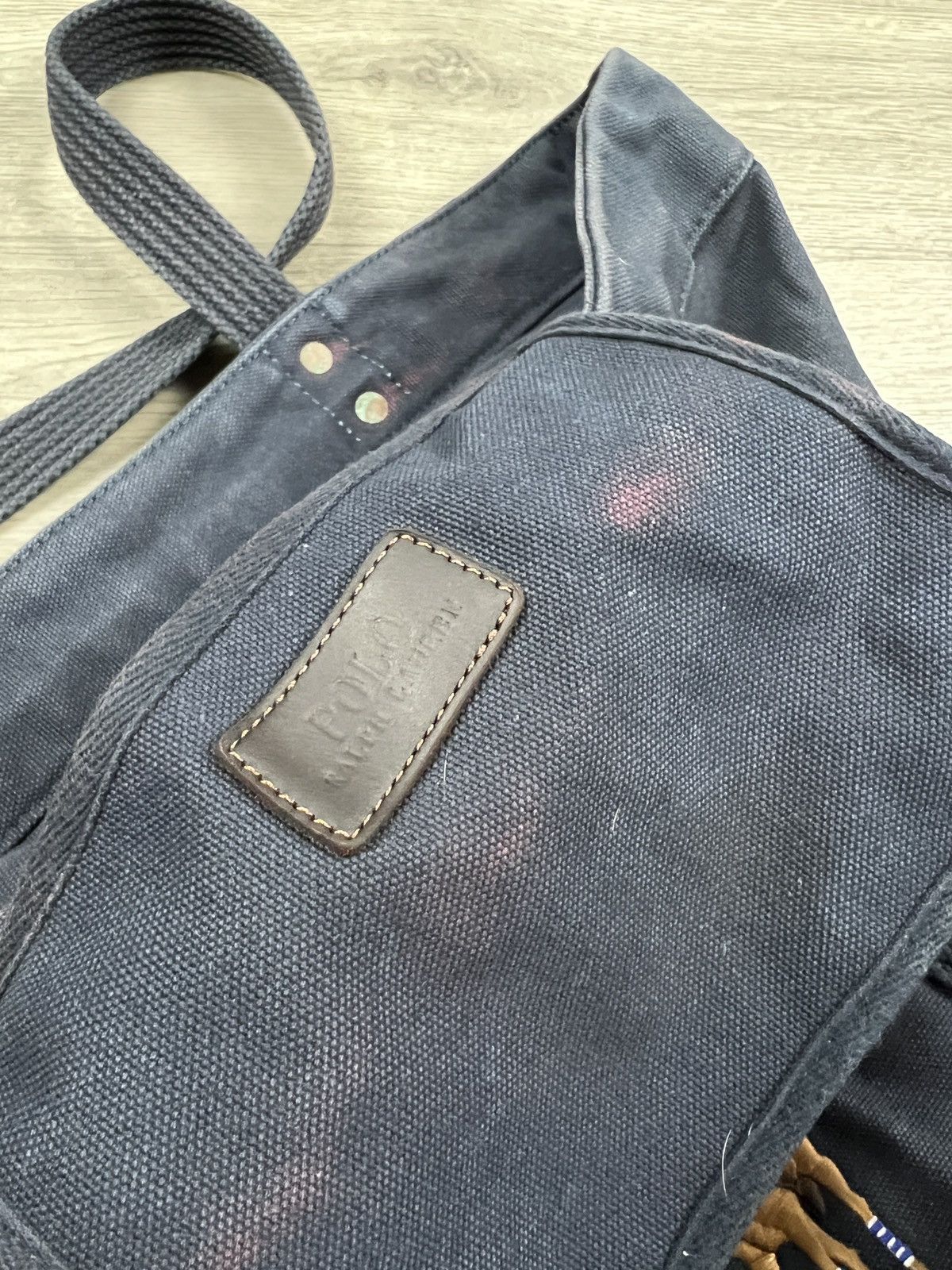 Polo Ralph Lauren Faded Polo Ralph Lauren Big Pony Canvas Tote Bag Mens Size ONE SIZE - 13 Thumbnail
