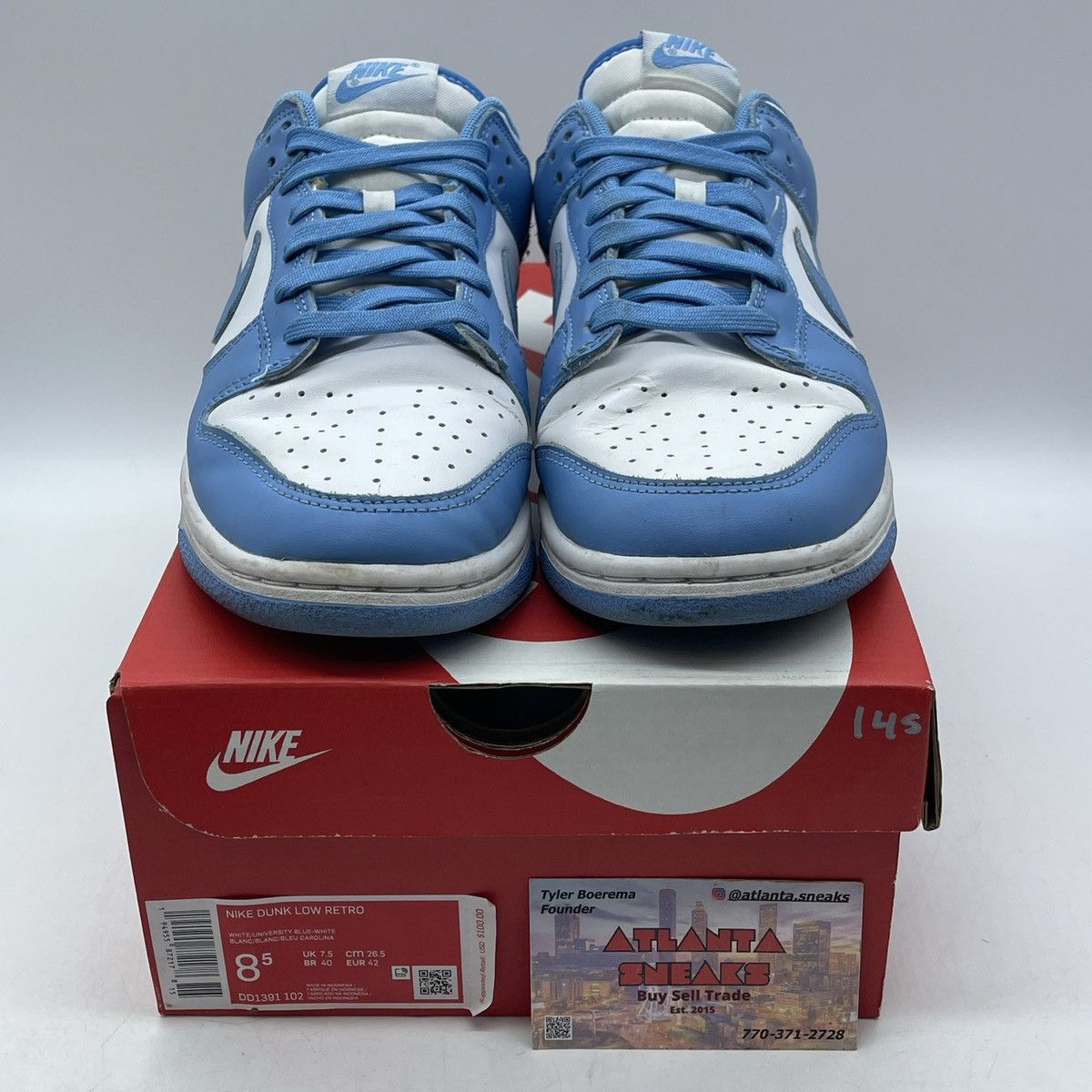 Nike Dunk low university blue Size US 8.5 / EU 41-42 - 2 Thumbnail