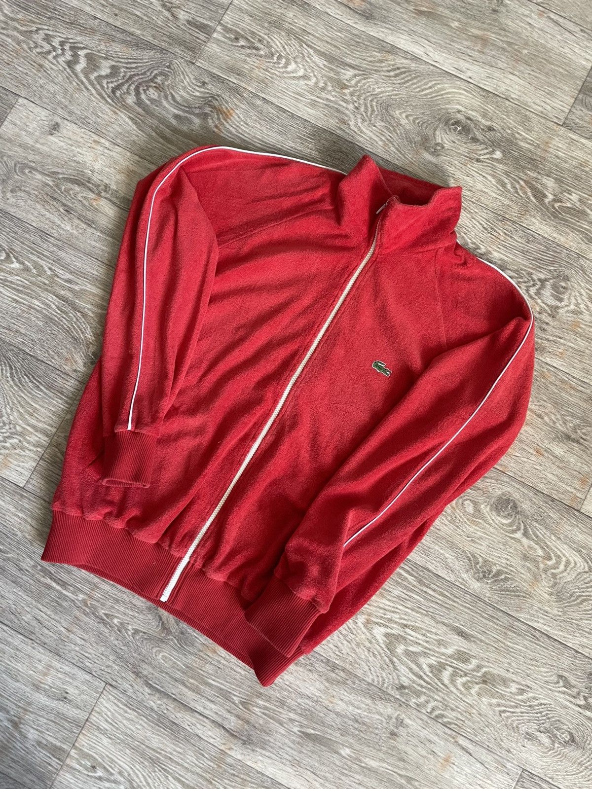 Lacoste Lacoste Vintage Rare Zip Up Red Size US M / EU 48-50 / 2 - 7 Thumbnail