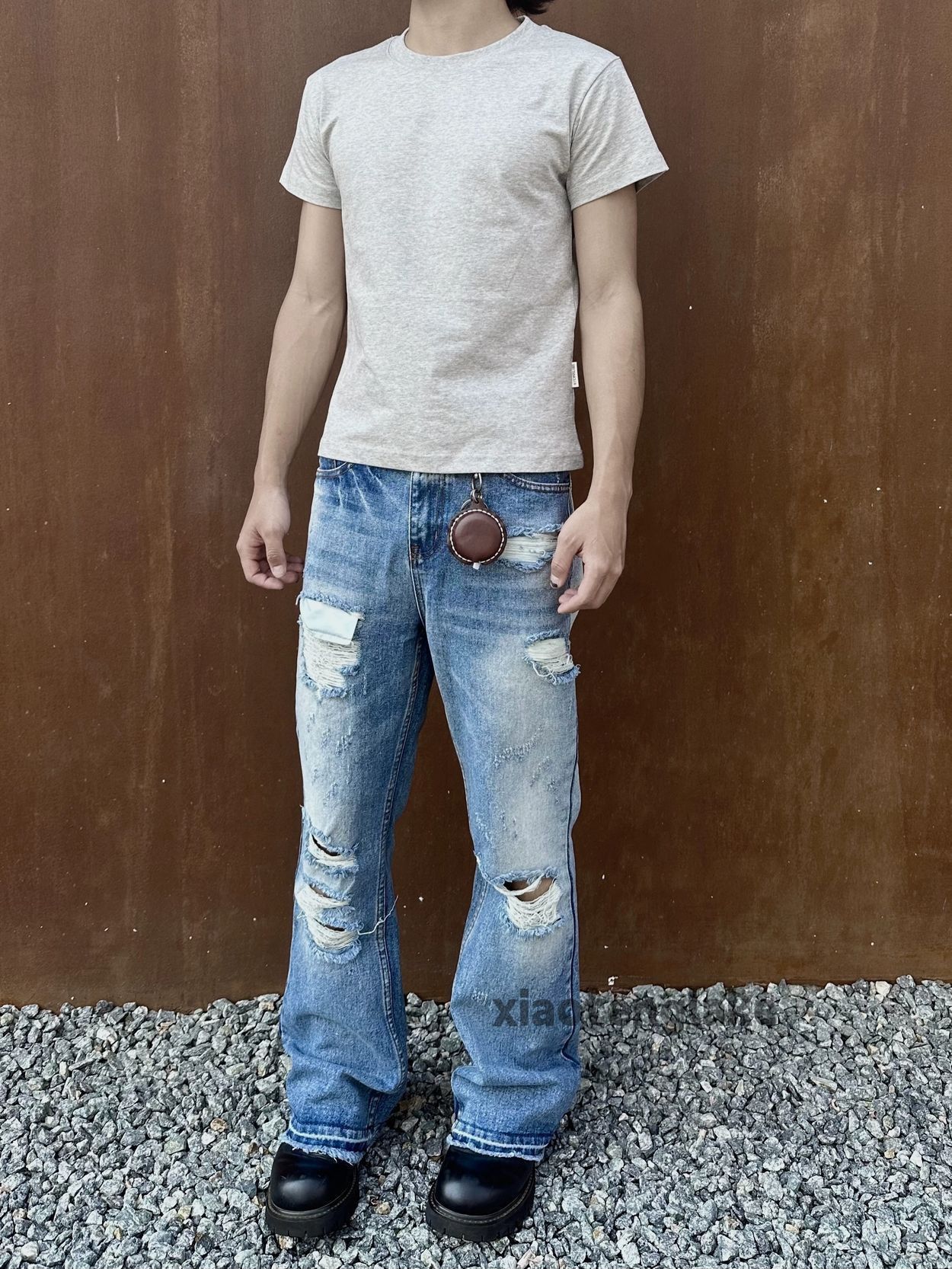 Jean × Vintage Unisex washed faded cleanfit ripped punk jeans Size US 36 / EU 52 - 1 Thumbnail