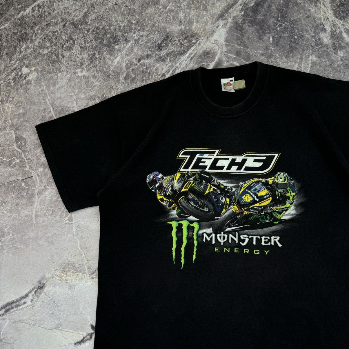 Vintage Monster Energy Tech 3 T shirt Motorsport Rancing Bikers Size US XL / EU 56 / 4 - 5 Thumbnail