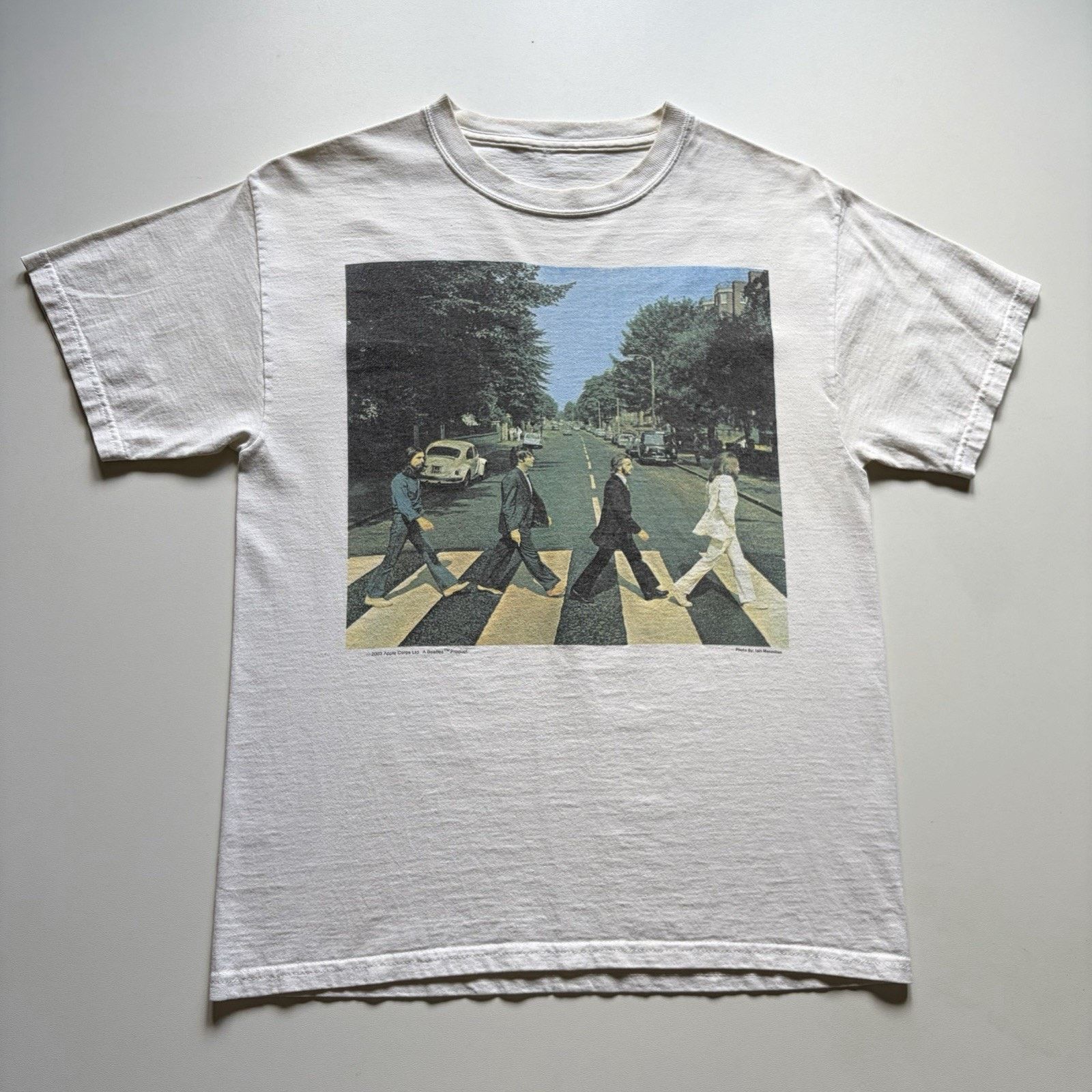 Band Tees × Vintage Vintage The Beatles Abbey Road T-Shirt Small White Y2K 2003 Size US S / EU 44-46 / 1 - 1 Thumbnail