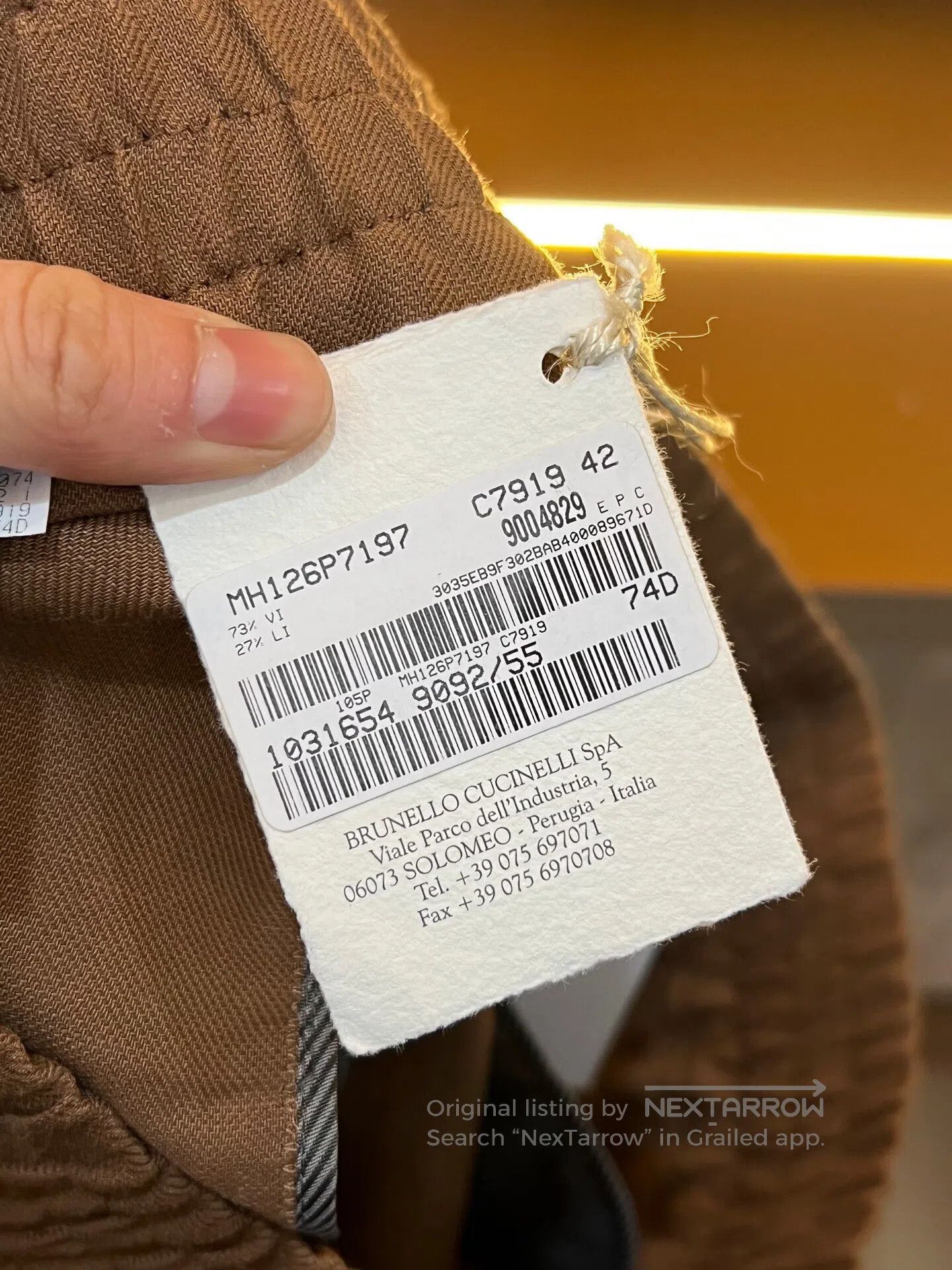 Brunello Cucinelli Brunello Cucinelli Brown Linen-Blend Casual Pants| Size US 26 / EU 42 - 3 Thumbnail