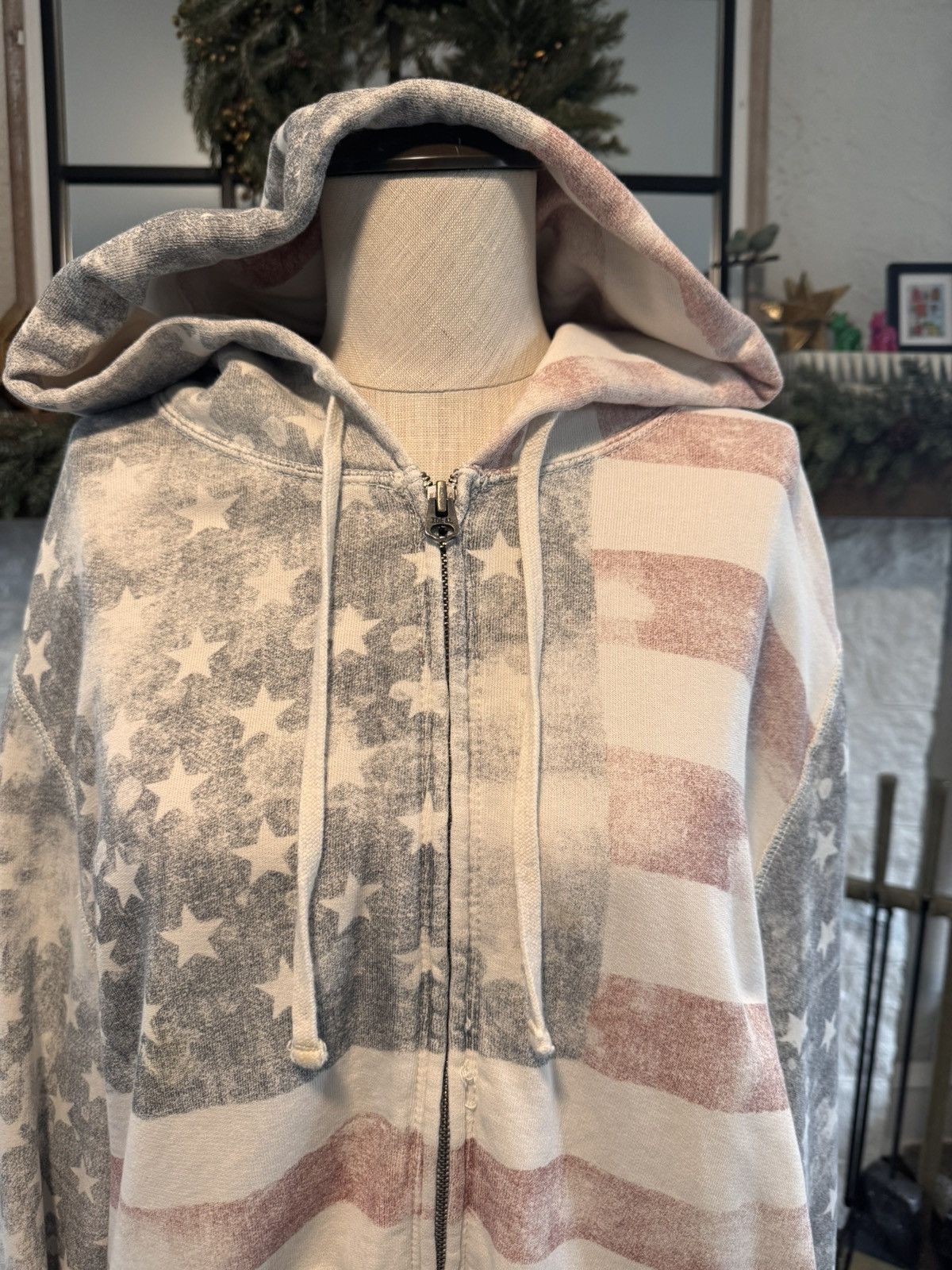 Denim & Supply Ralph Lauren Denim & Supply Ralph Lauren American Flag Zip Up Hoodie Size US XL / EU 56 / 4 - 2 Thumbnail