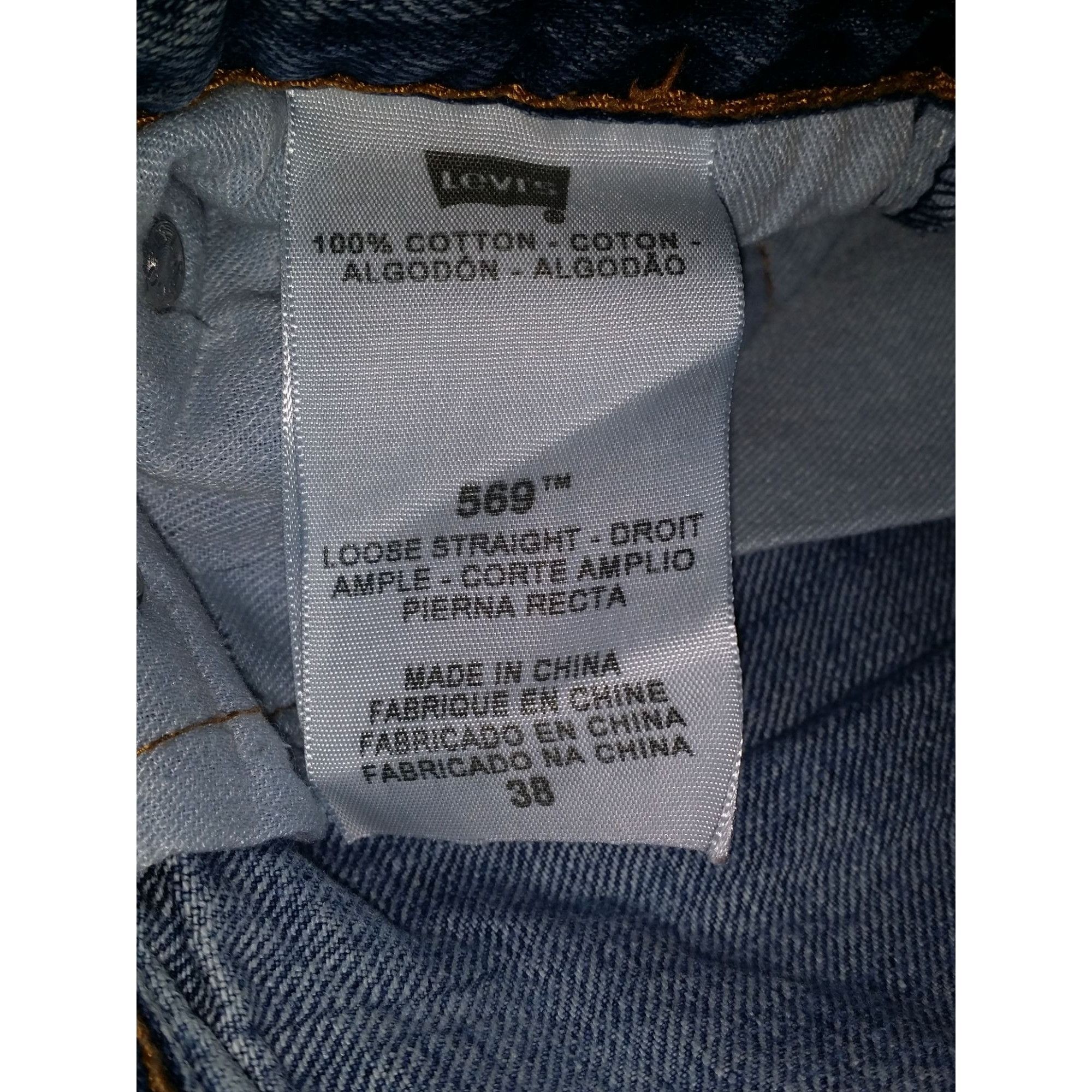 Levi's Levi's 569 Denim Shorts Men Sz 38 Blue Mid Length Summer Eve Size US 38 / EU 54 - 5 Thumbnail