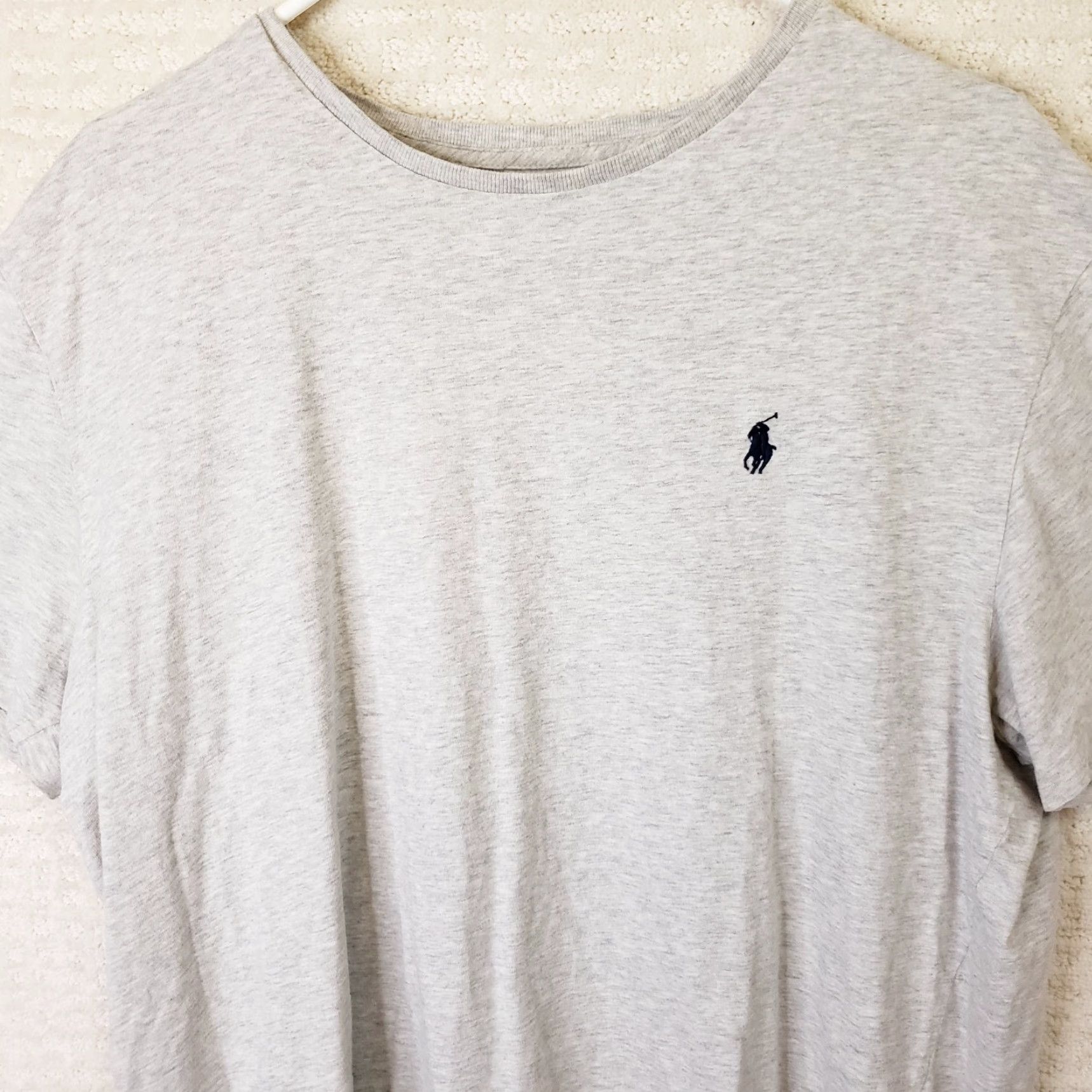 Polo Ralph Lauren Polo Ralph Lauren T-Shirt Mens XL Gray Blue Pony Short Sleeve Crew Neck Casual Size US XL / EU 56 / 4 - 2 Thumbnail
