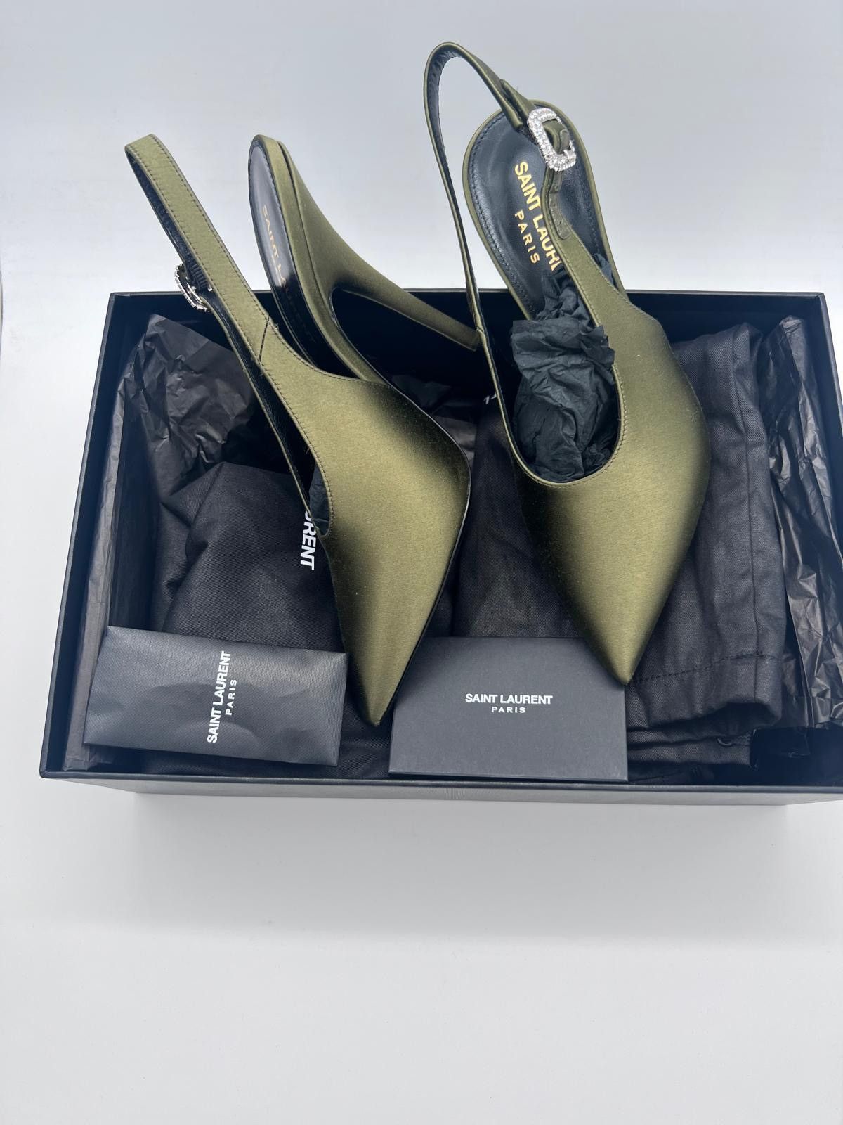 Saint Laurent Paris New Saint Laurent Yasmeen Pump Sandals IT 37/ US 7 Size US 7 / IT 37 - 10 Thumbnail