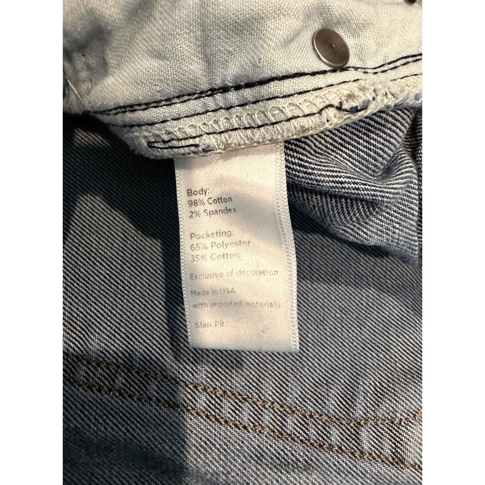 Flint And Tinder Flint and Tinder Slim Fit Jeans Men’s 33x32 Blue Cotton Stretch 5-Pocket Denim Multiple Seasons Slim Fit Mens Jeans Blue 5-Pocket Size US 33 - 5 Thumbnail