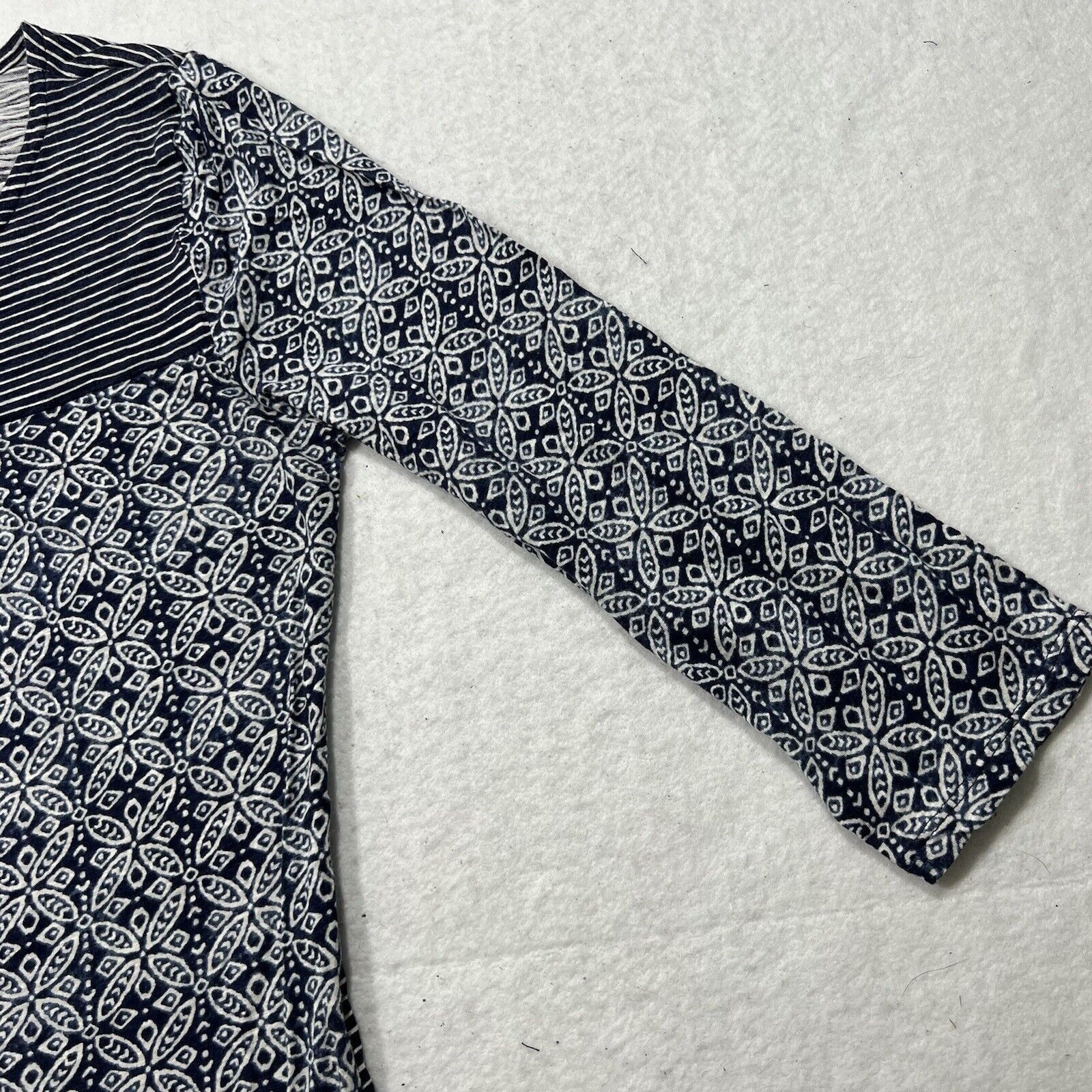 Lucky Brand Lucky Brand Blue Lightweight Pullover Blouse With Tassels Size M / US 6-8 / IT 42-44 - 4 Thumbnail