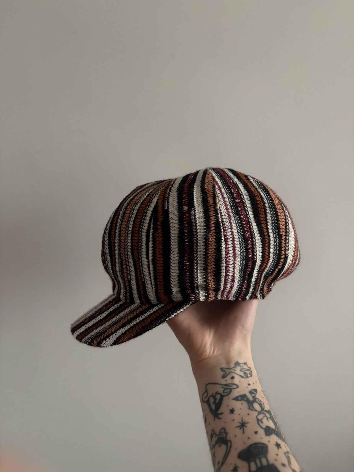 Missoni Missoni Multicolor Wool Striped Knit Hat Size ONE SIZE - 2 Thumbnail