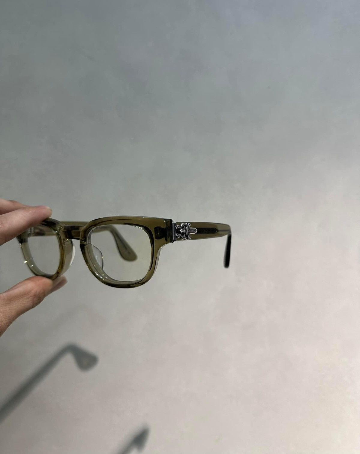 image of Chrome Hearts Glasses Cuntvoluted in Brown, Men's