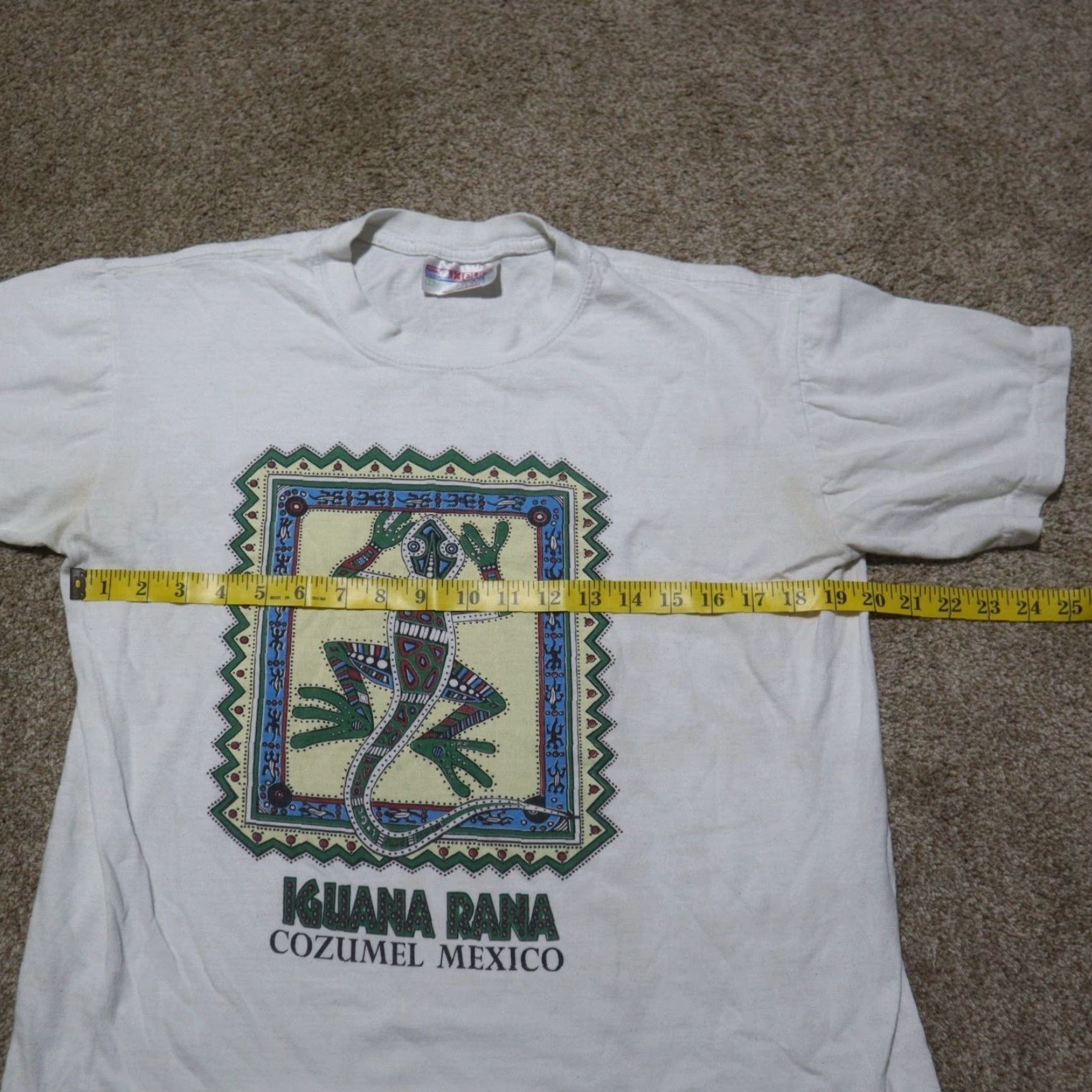 Prana VINTAGE Kuana Rana Cozumel Mexico Tee T-Shirt Vacation Adult Men's Size L Large Shirt Men White XS? Size US L / EU 52-54 / 3 - 4 Thumbnail