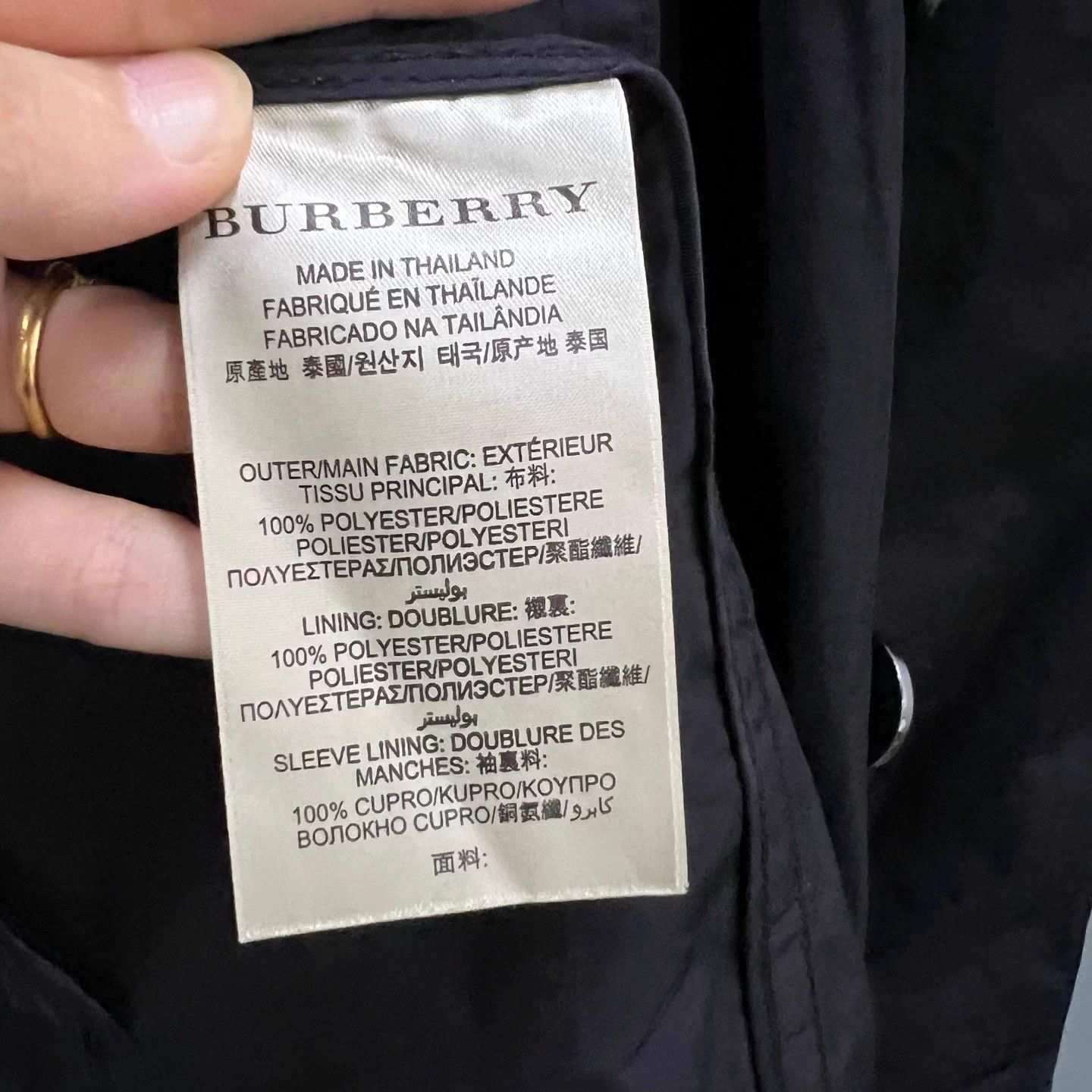 Burberry Burberry Black Double Breasted Trench 38 Like New Size S / US 4 / IT 40 - 3 Thumbnail