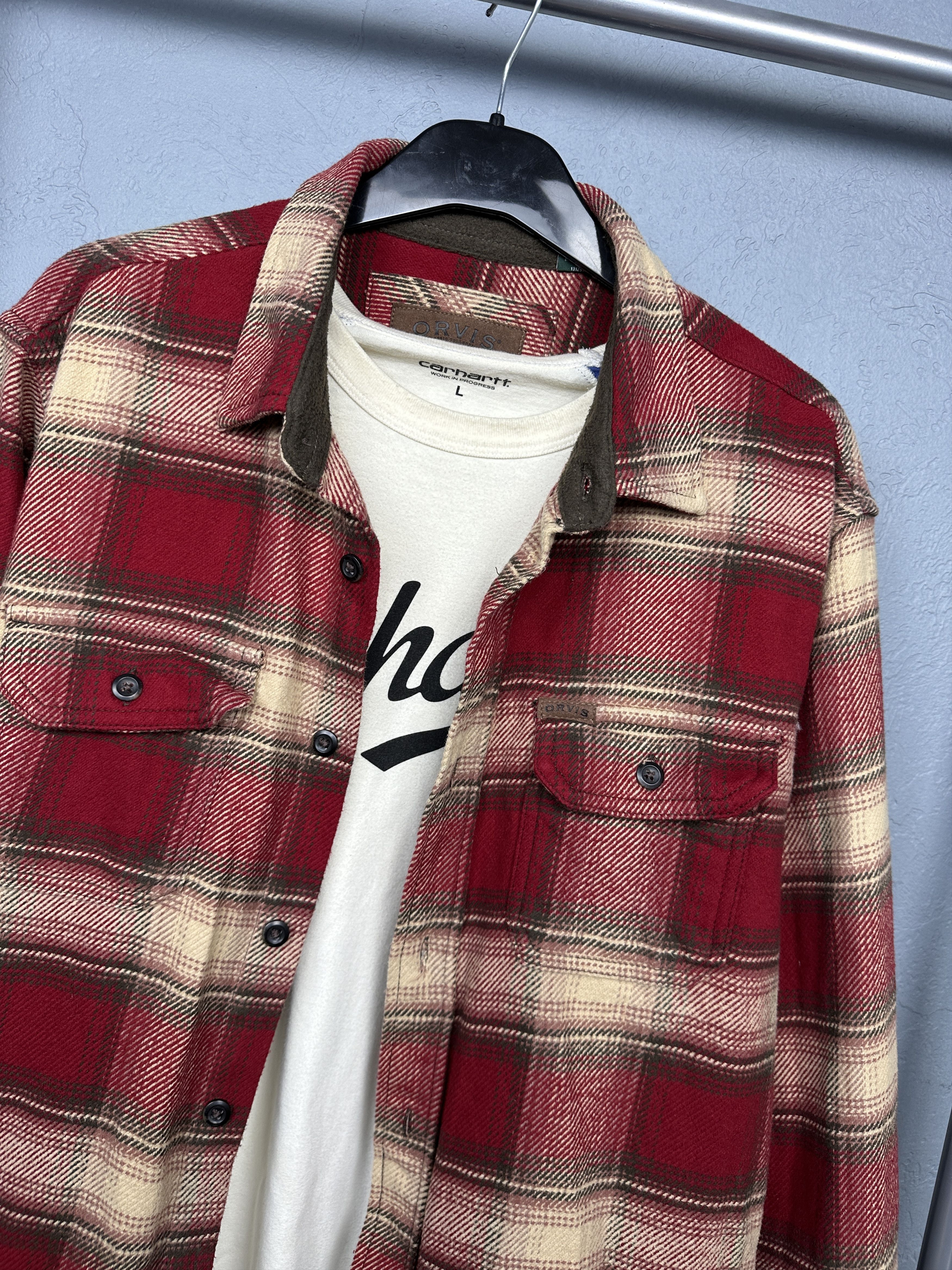 Orvis Orvis Mens Flannel Plaid Shirt Size US L / EU 52-54 / 3 - 2 Thumbnail