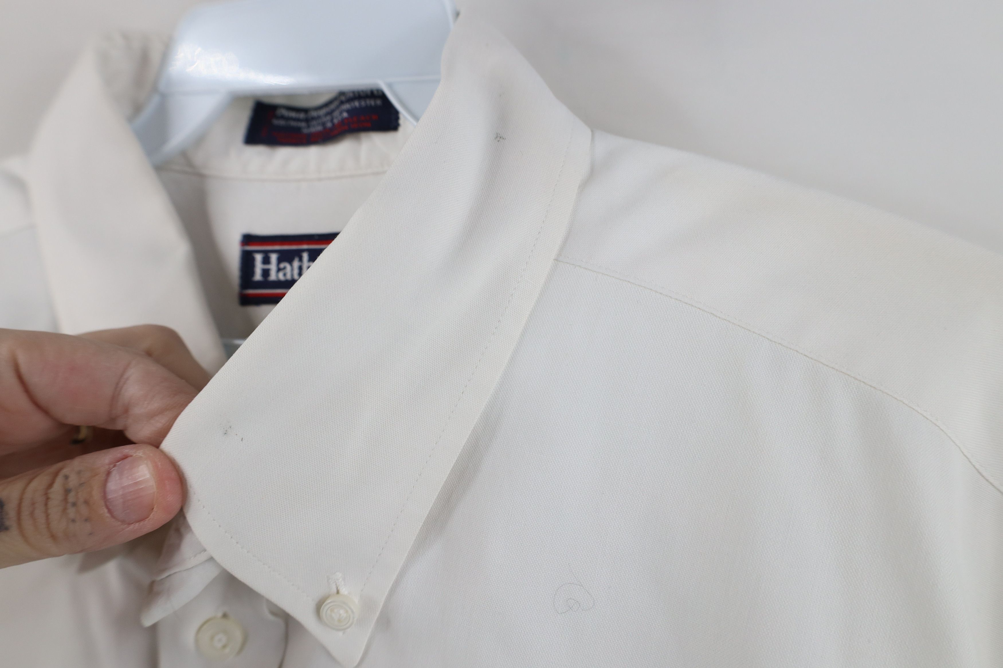 Vintage Vintage 90s Oxford Short Sleeve Button Down Shirt USA White Size US M / EU 48-50 / 2 - 8 Thumbnail