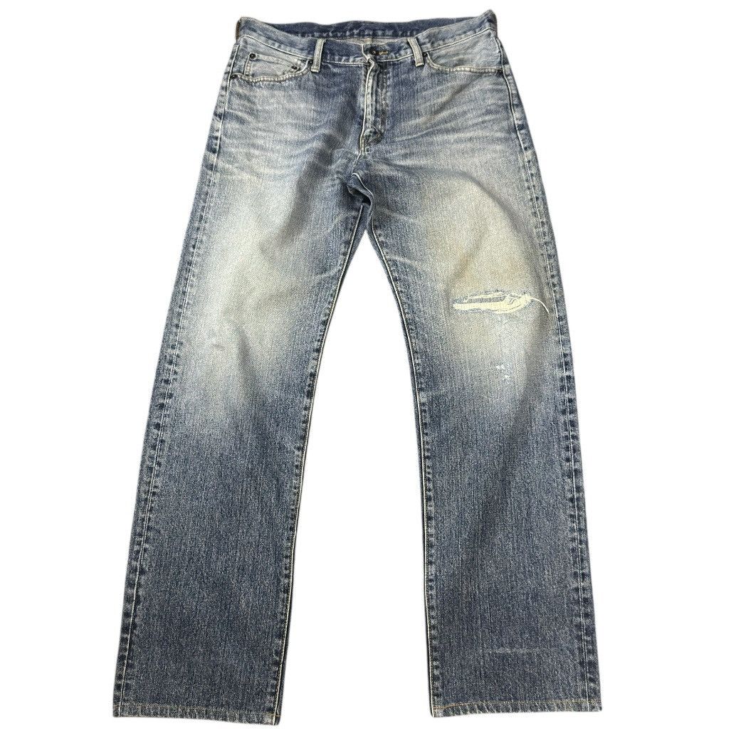 Undercover × Uniqlo 🔥🇯🇵 Vintage 90s Japanese Uniqlo Stone Wash Faded Denim Size US 33 - 1 Thumbnail
