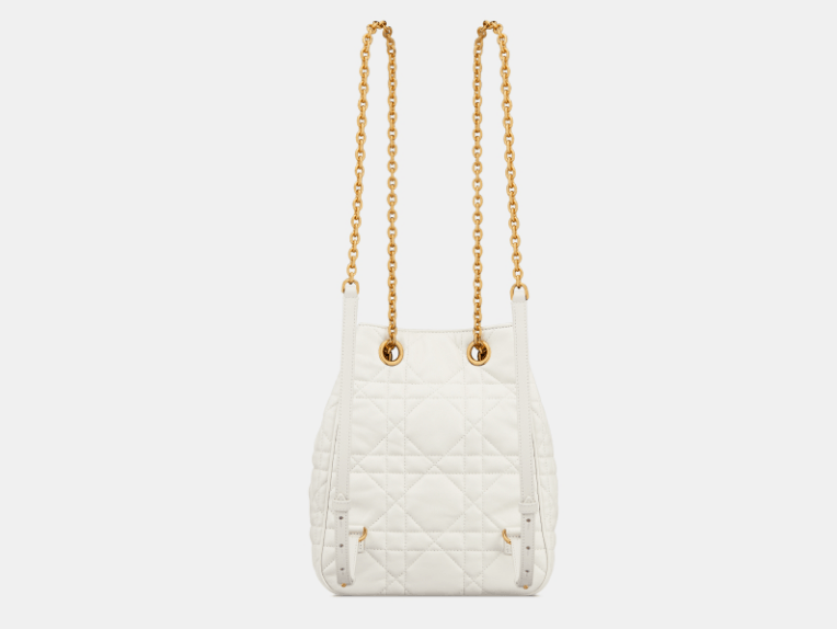 Dior o1w1db10426 M3375U Size:OS / Medium Caro Backpack in Latte Size ONE SIZE - 4 Thumbnail